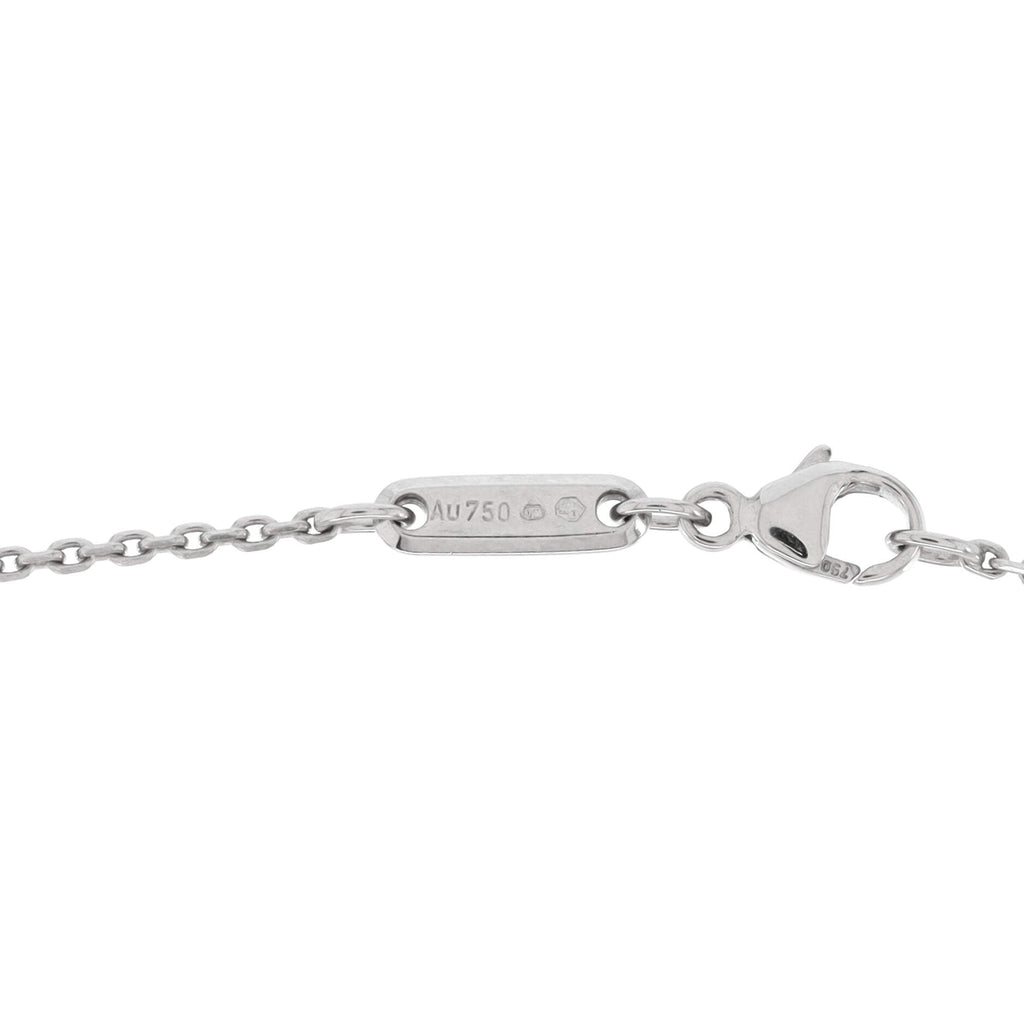 Happy Diamonds Hand of Fatima Pendant Necklace 18K White Gold with Diamond