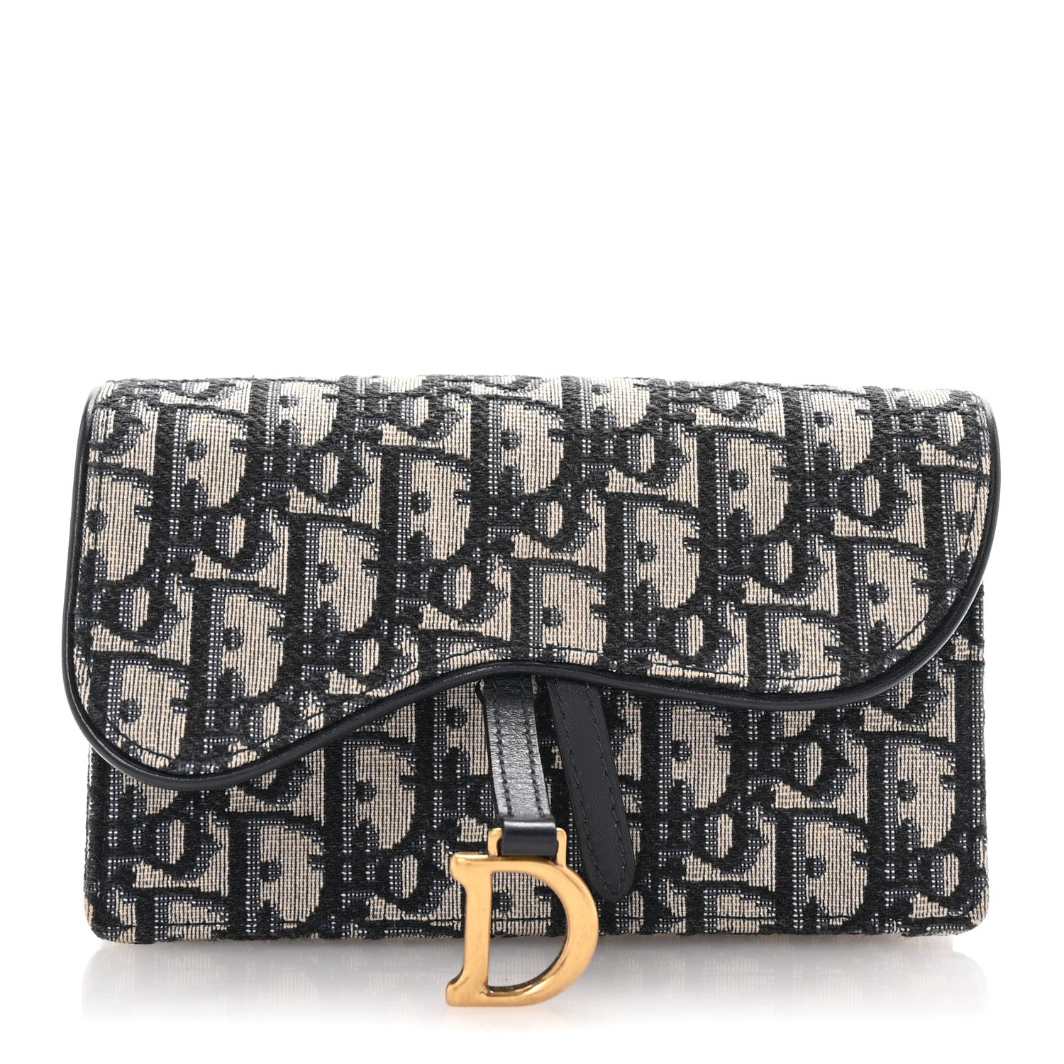 Oblique Saddle Belt Bag Blue
