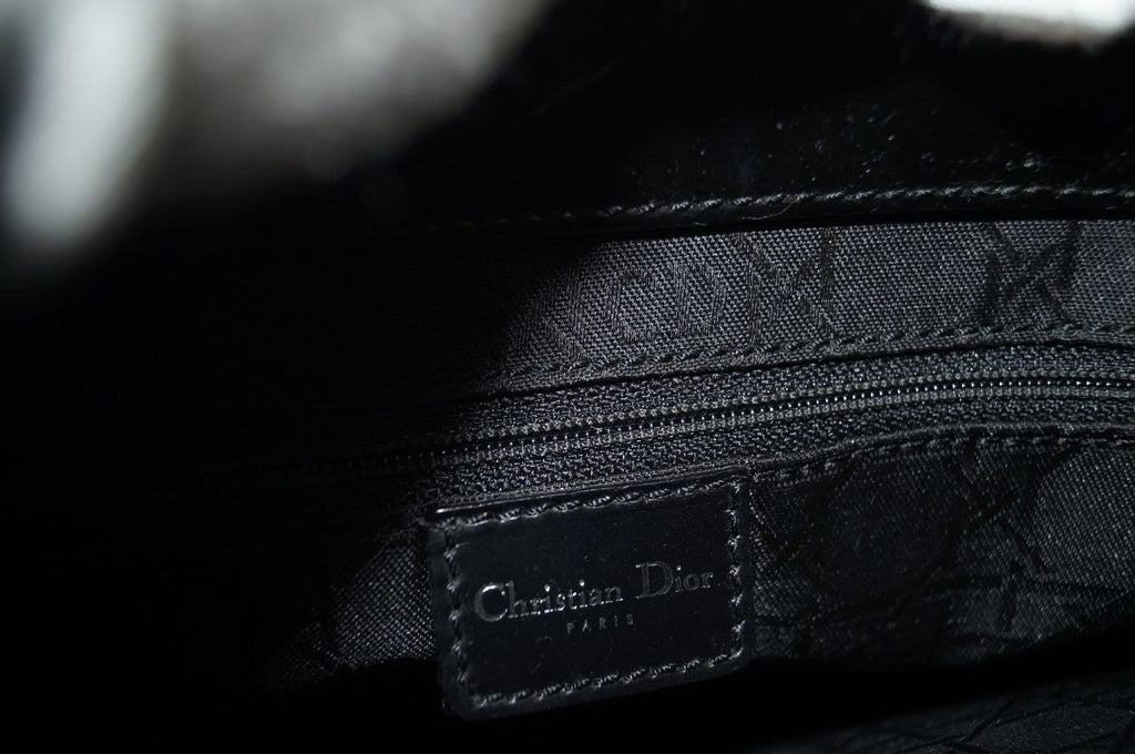Christian Dior Handbags - Maris Pearl Black Patent Leather Bag