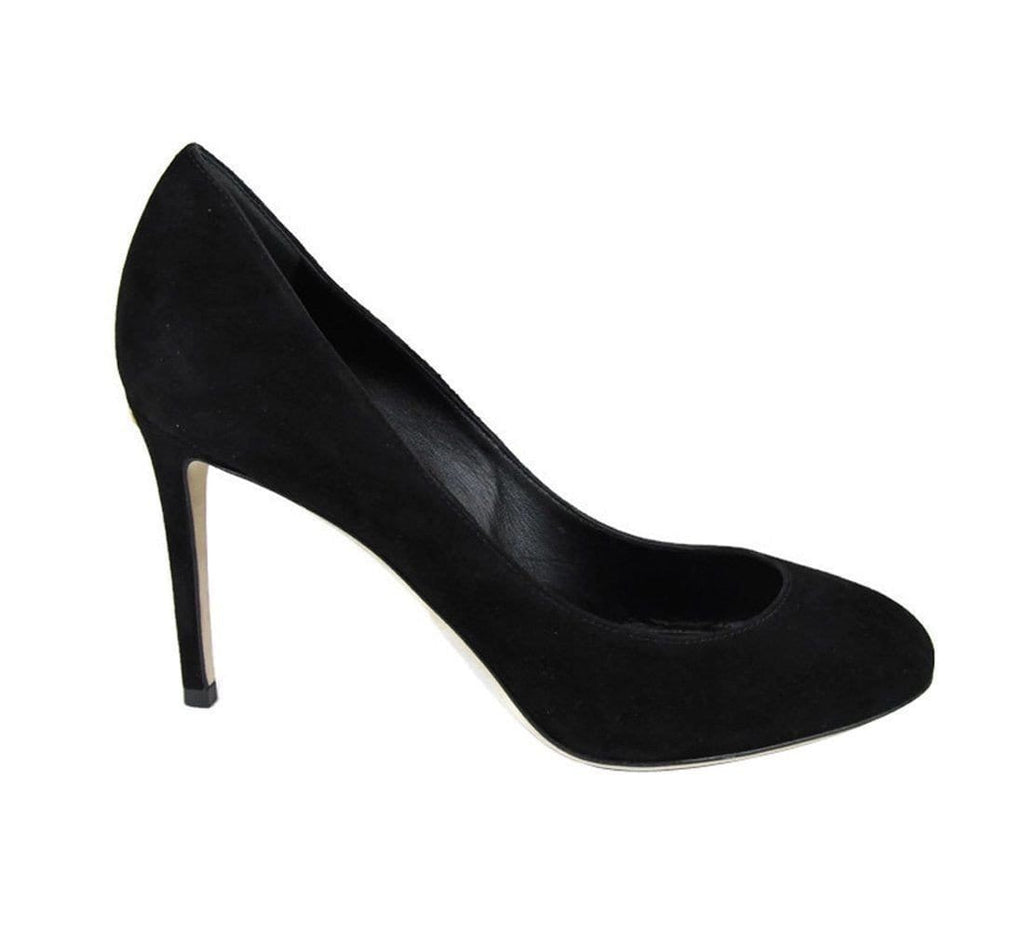 Gucci Heels Black Suede Interlocking - Gucci Shoes Women