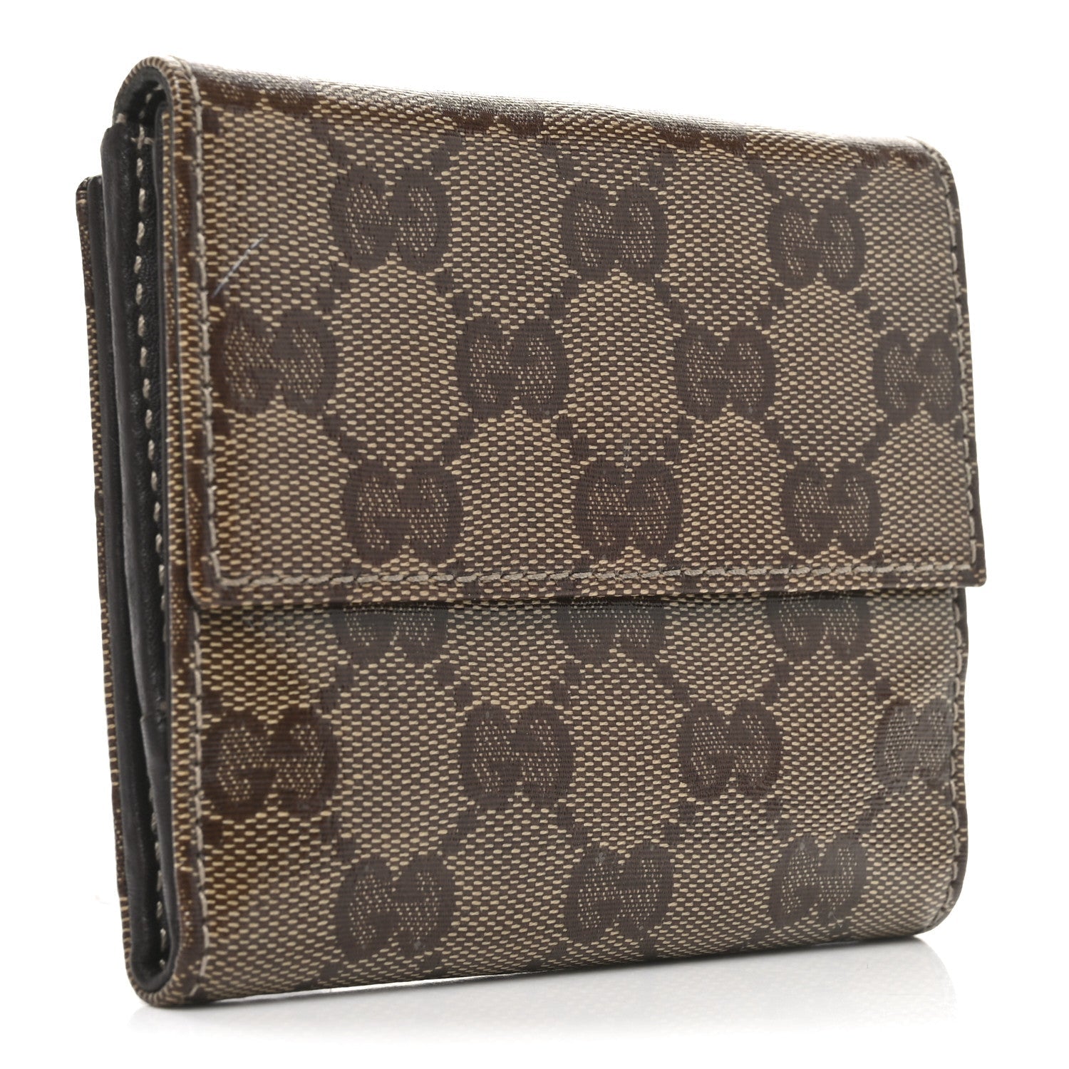 Crystal Monogram Hysteria Wallet Brown