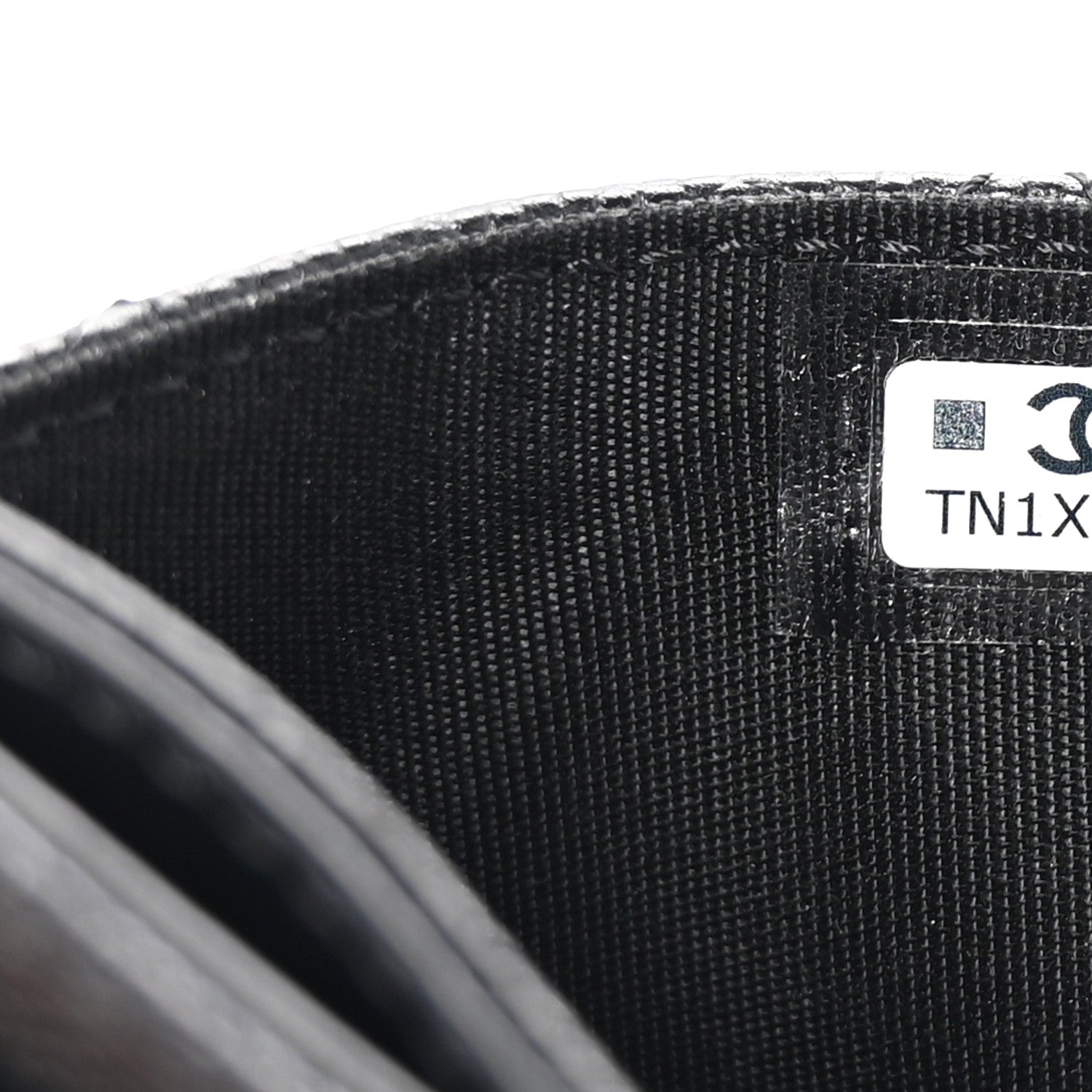 Caviar Quilted Studded CC  Holder Black
