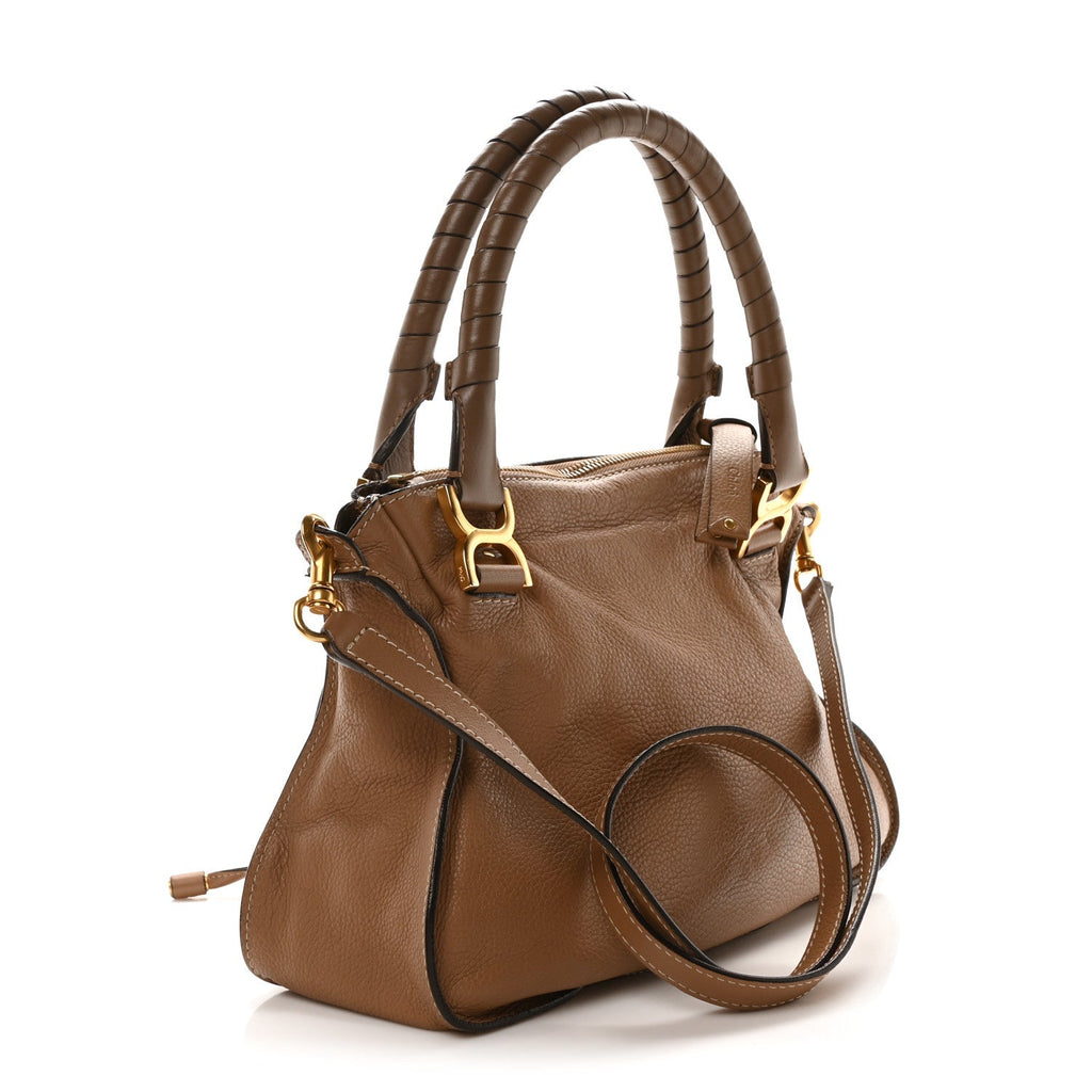 Calfskin Medium Marcie Satchel Nut
