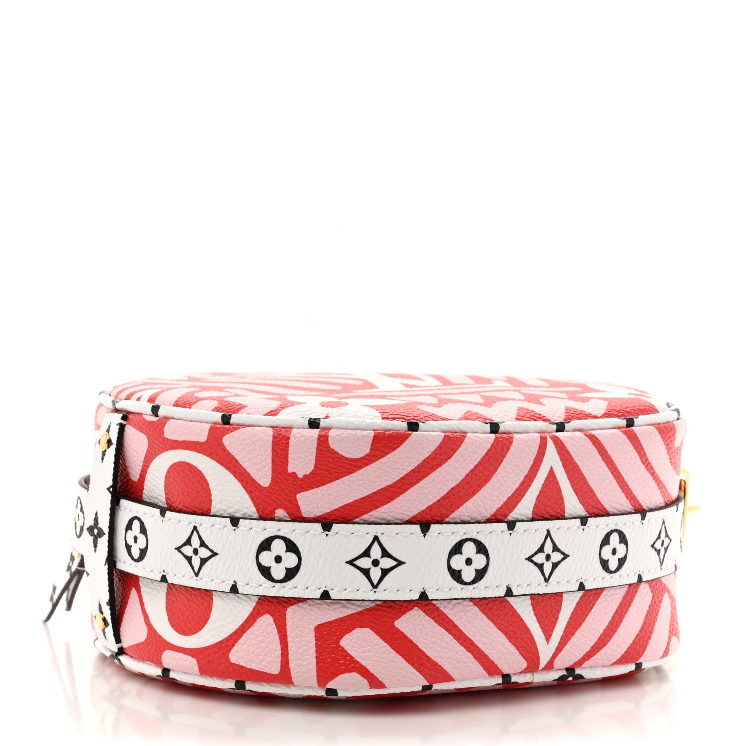 Monogram Giant Crafty Boite Chapeau Souple PM Rouge Rose Creme