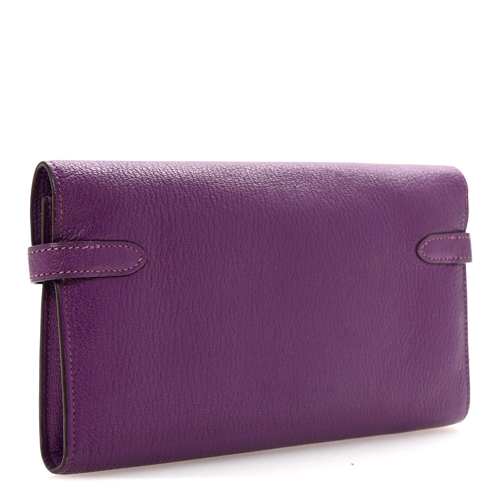 Chevre Mysore Kelly Longue Wallet Violet