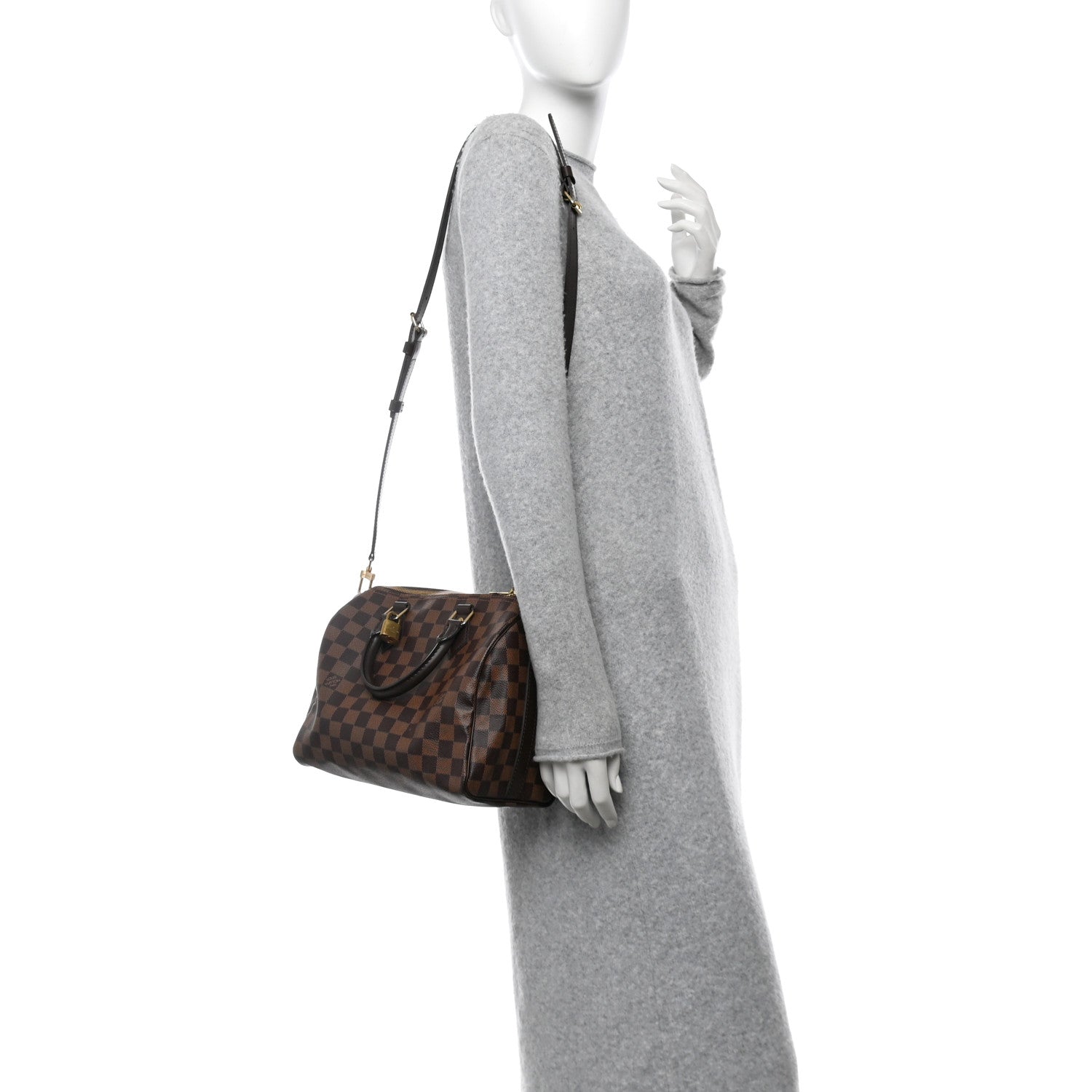Damier Ebene Speedy Bandouliere 25