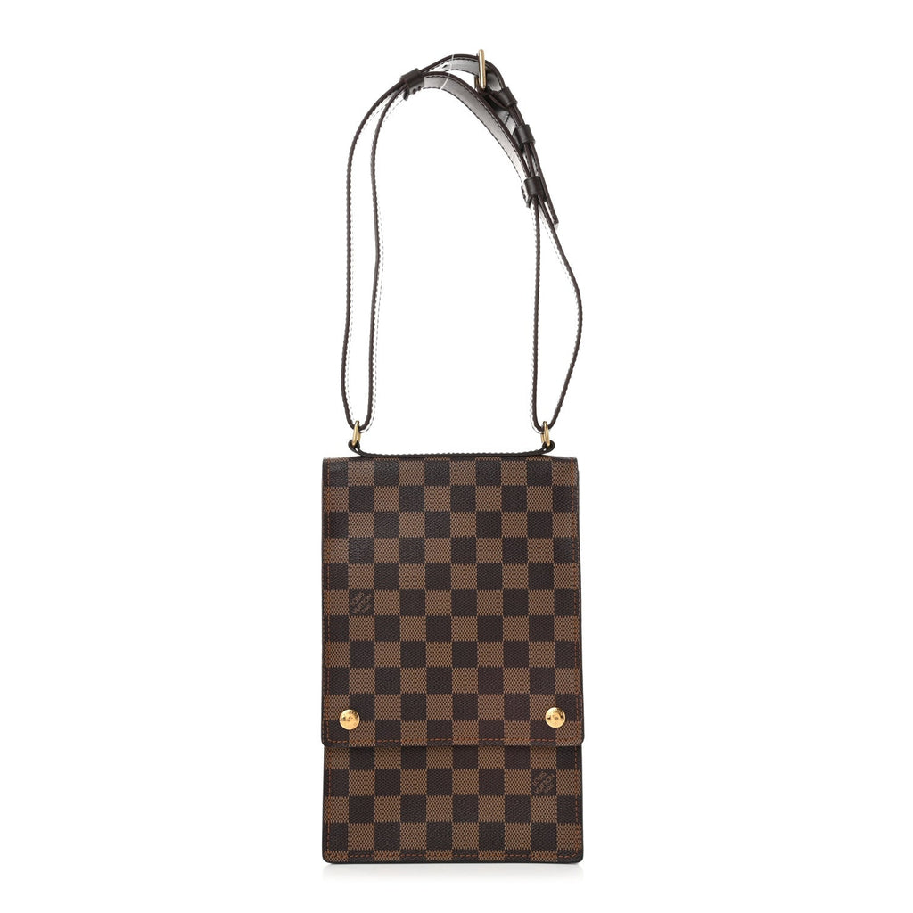 Damier Ebene Portobello Travel Shoulder Bag