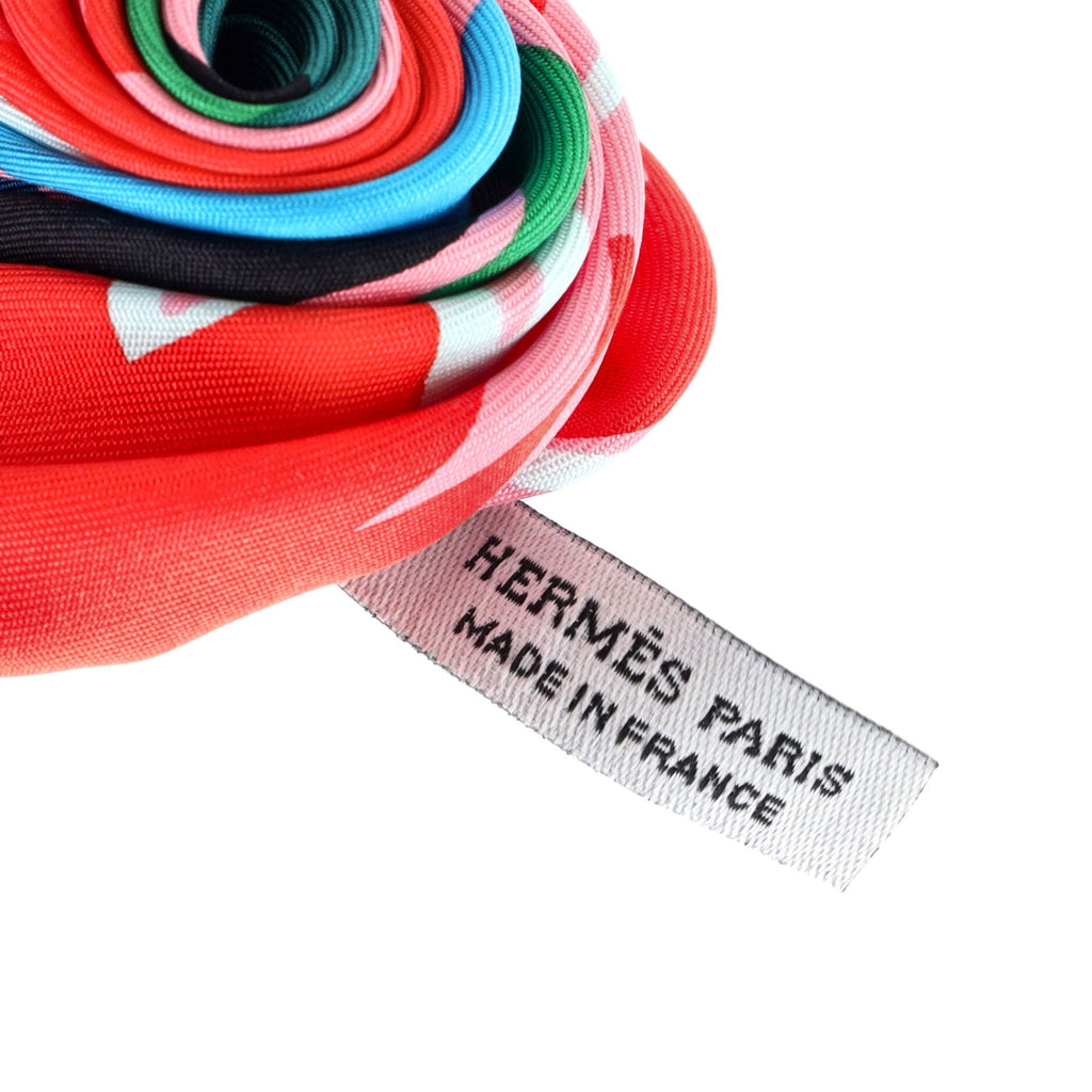 Rose Hair Clip Printed Silk