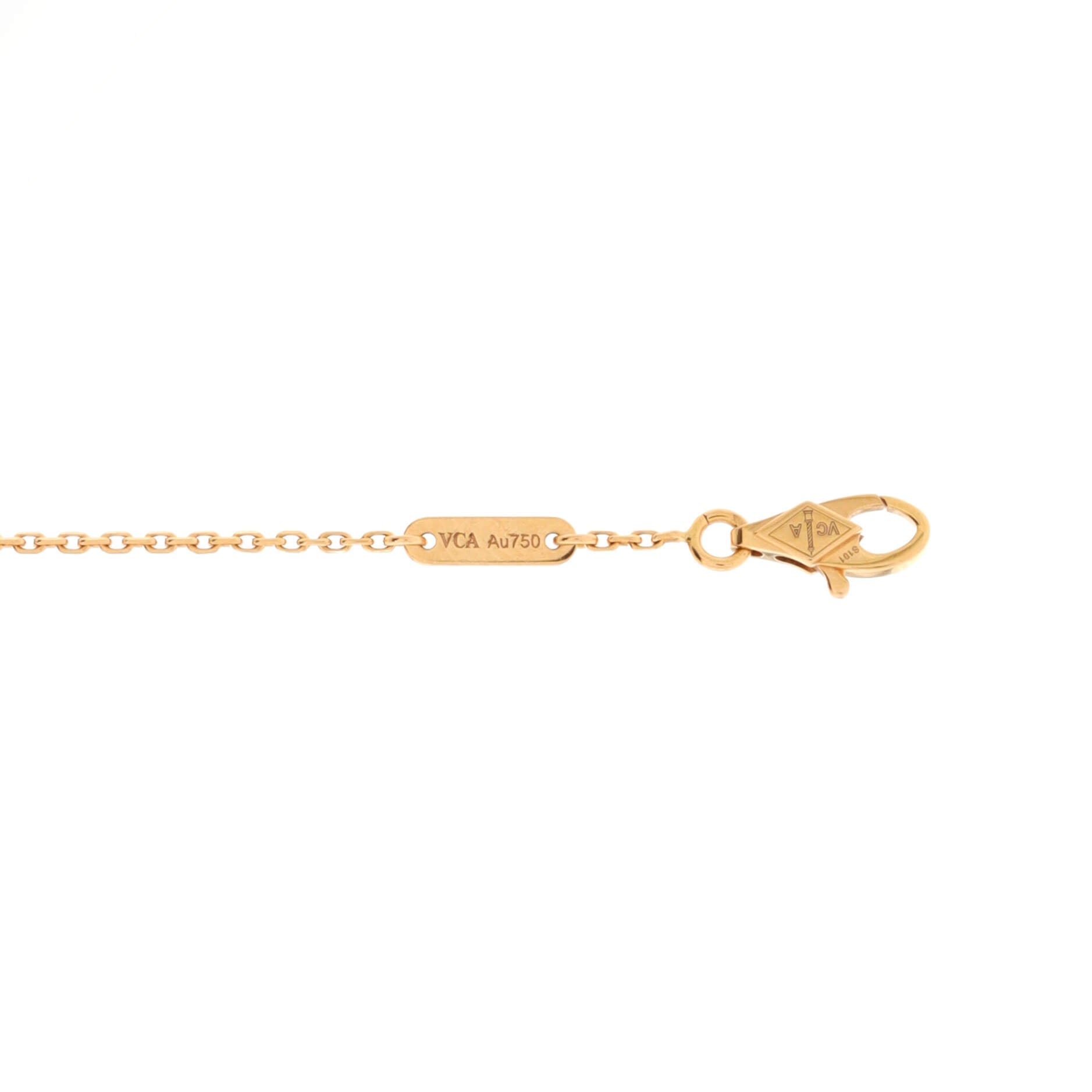 Sweet Alhambra Heart Bracelet 18K Rose Gold with Carnelian