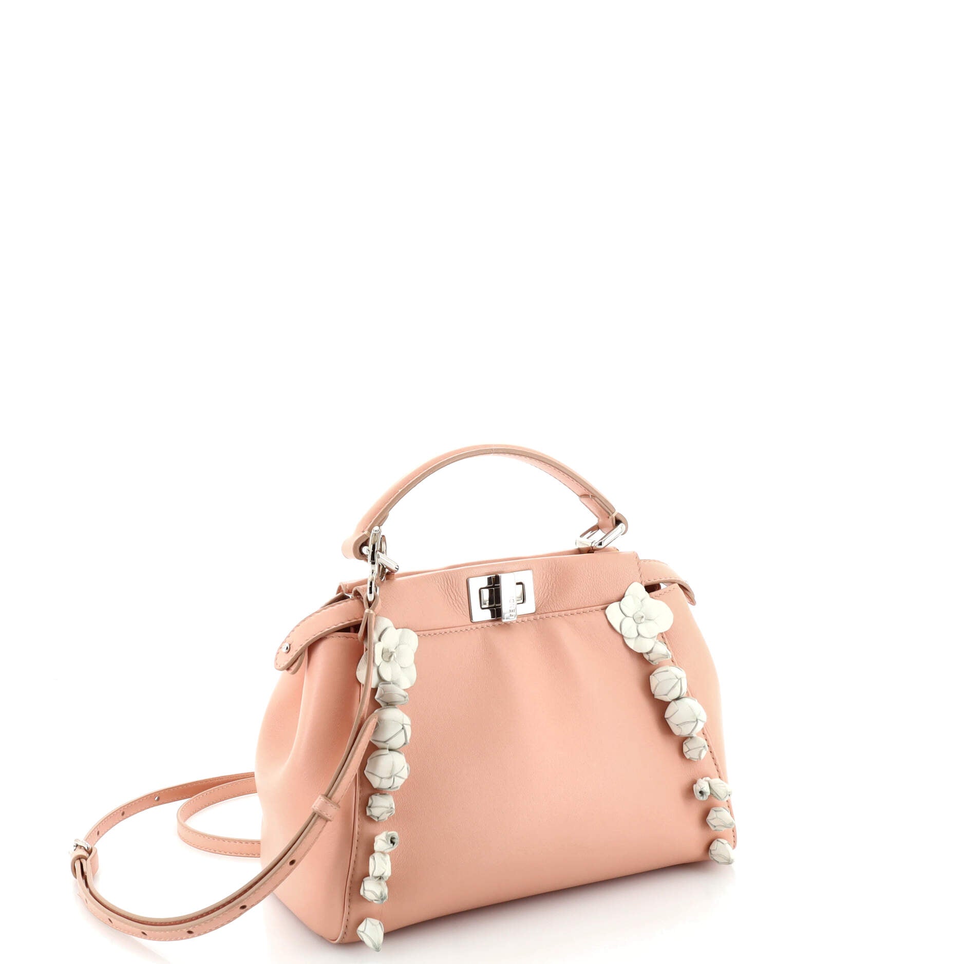 Rosebud Peekaboo Iconic Bag Leather with Applique Mini