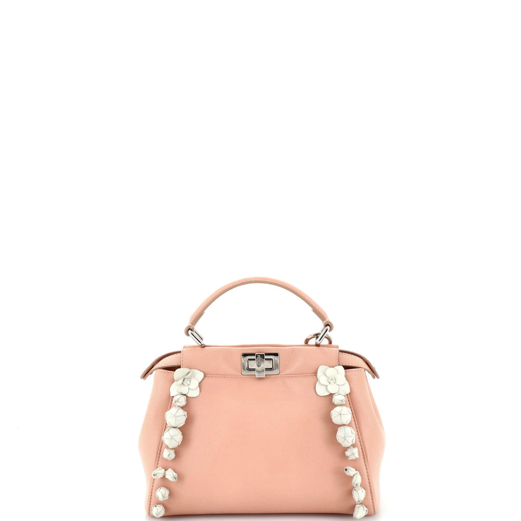 Rosebud Peekaboo Iconic Bag Leather with Applique Mini