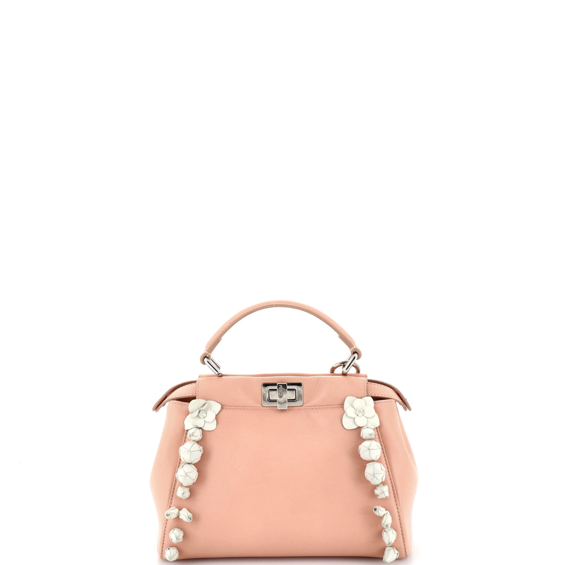 Rosebud Peekaboo Iconic Bag Leather with Applique Mini