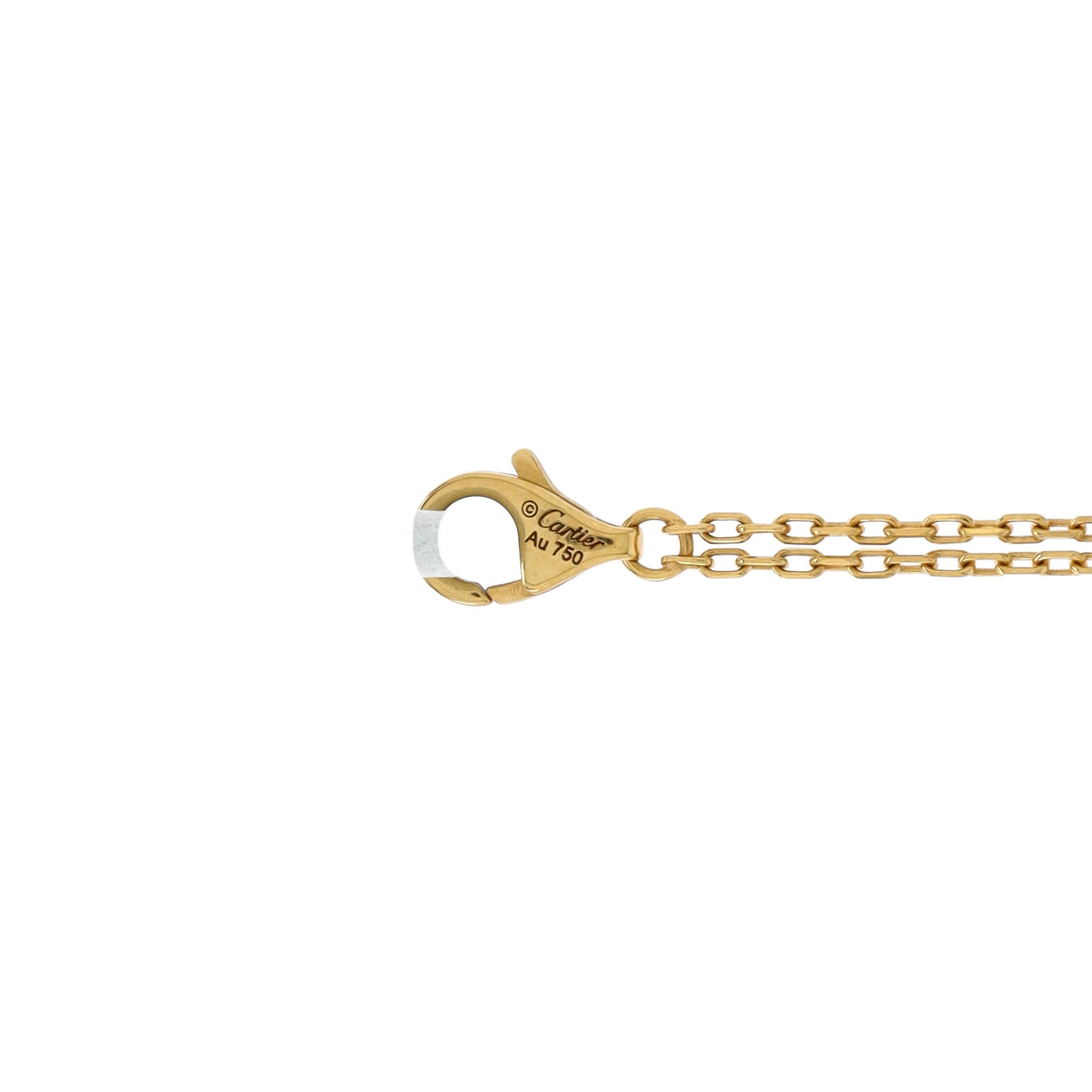 2 Diamonds Love Bracelet 18K Yellow Gold with Diamonds