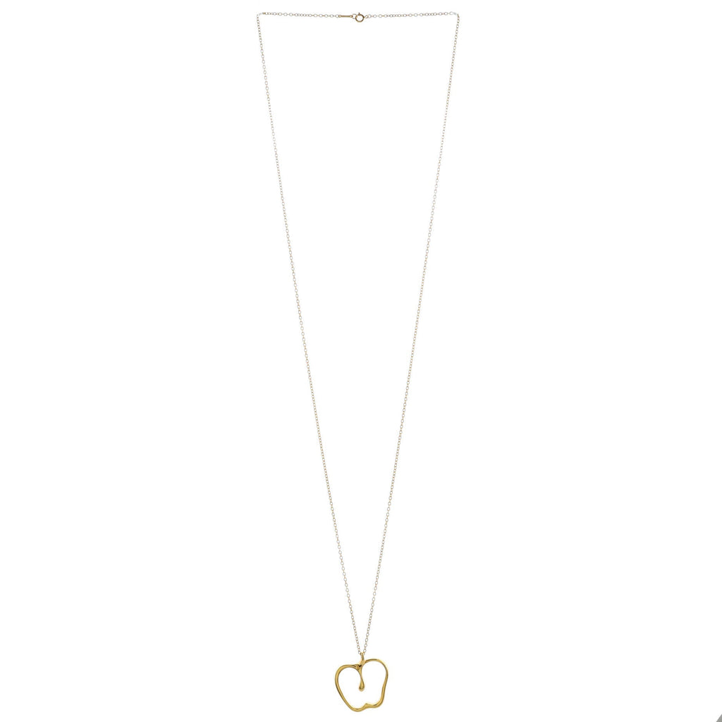 Elsa Peretti Apple Pendant Necklace 18K Yellow Gold Large