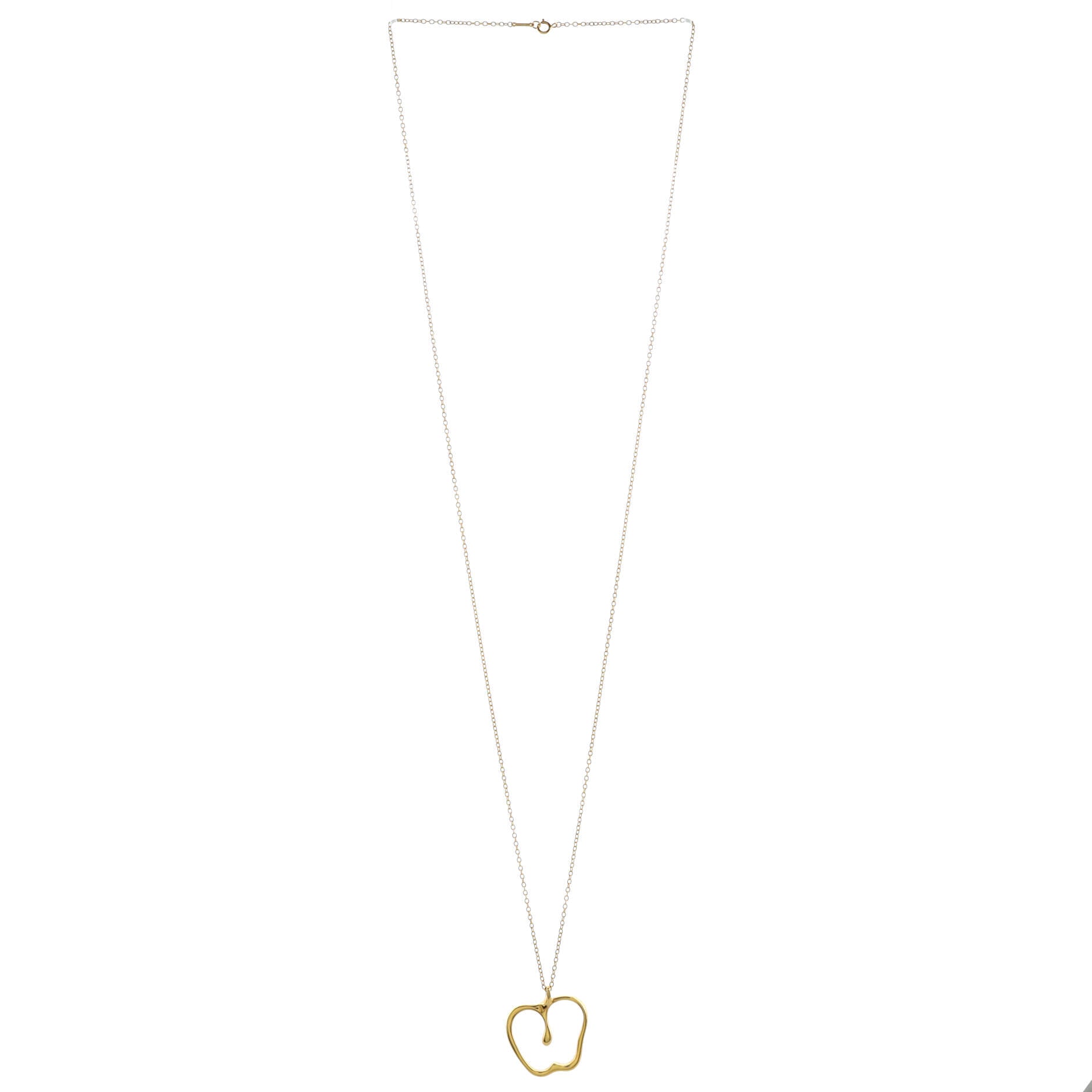 Elsa Peretti Apple Pendant Necklace 18K Yellow Gold Large