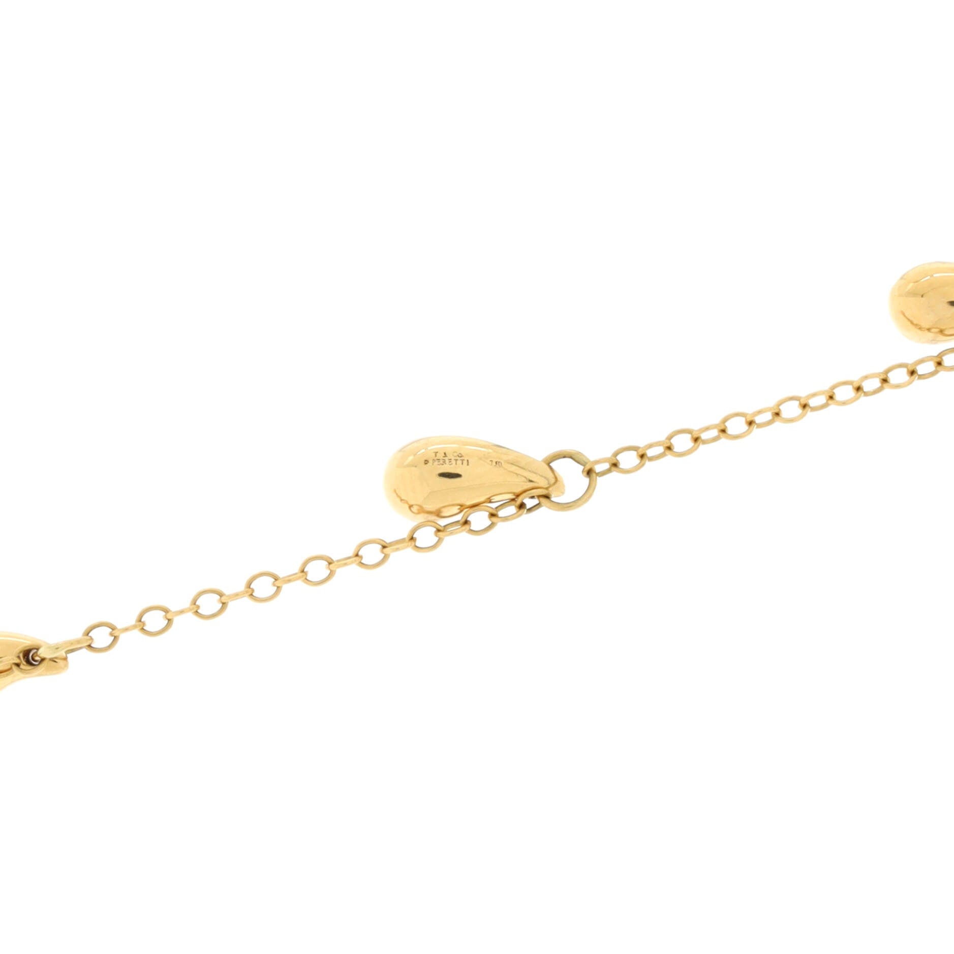 Elsa Peretti 5 Teardrop Bracelet 18K Yellow Gold