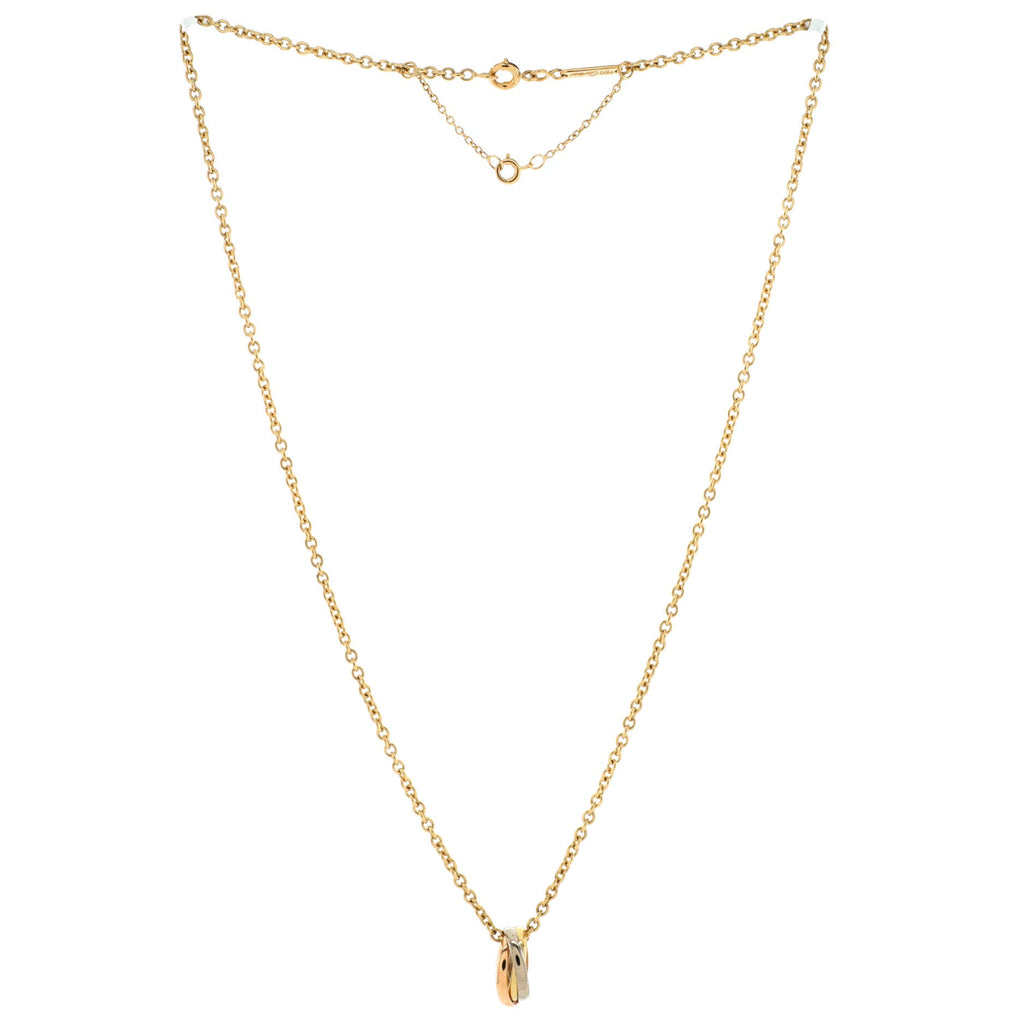 Baby Trinity Pendant Necklace 18K Tricolor Gold