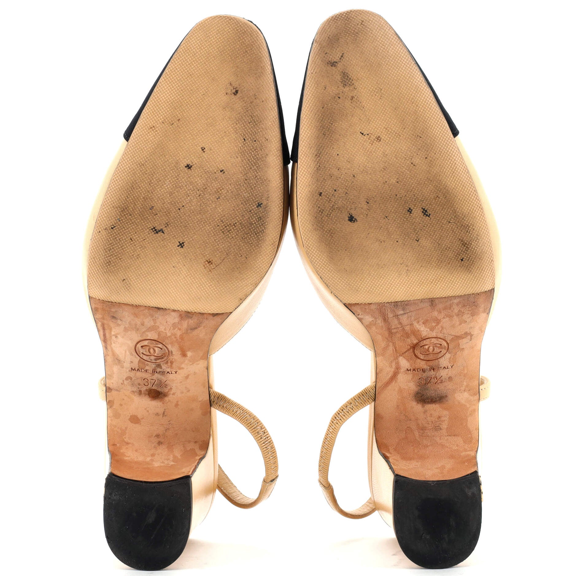 Women’s Cap Toe Slingback Pumps Leather