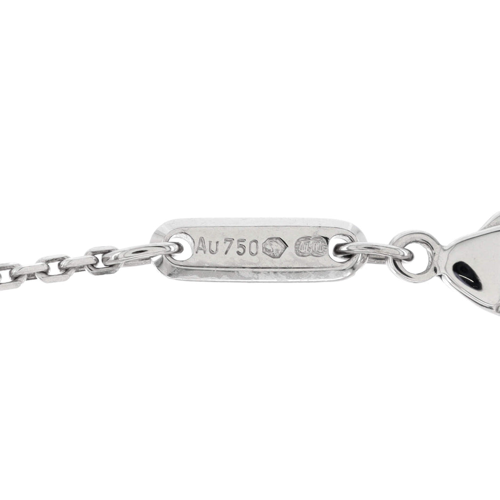 Circle Necklace 18K White Gold with Diamonds