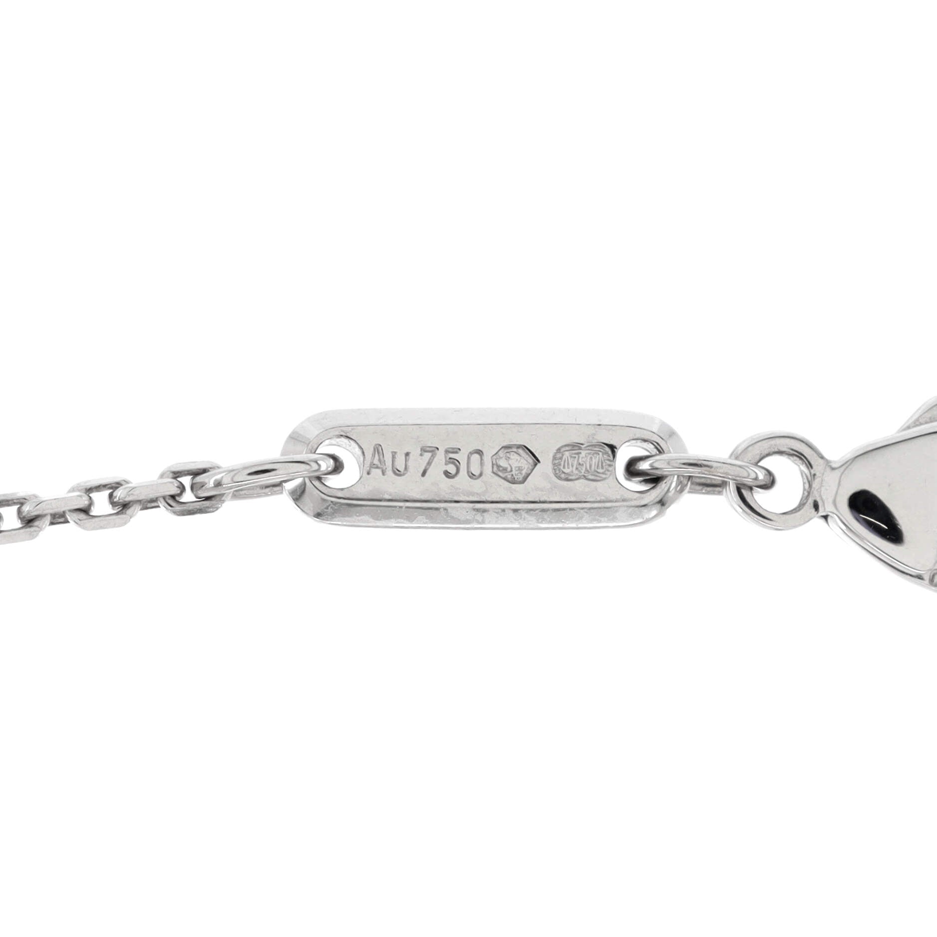 Circle Necklace 18K White Gold with Diamonds