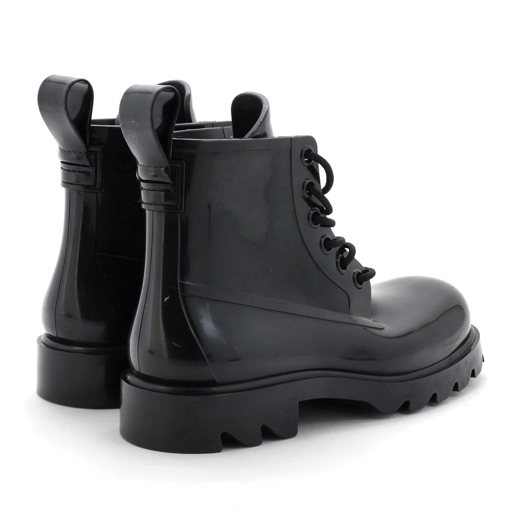 Stride Lace Up Boots Rubber