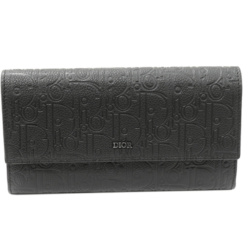 Christian Dior Calfskin Dior Gravity Long Flap Wallet Long Wallet 2ESBC328FLG_H00N