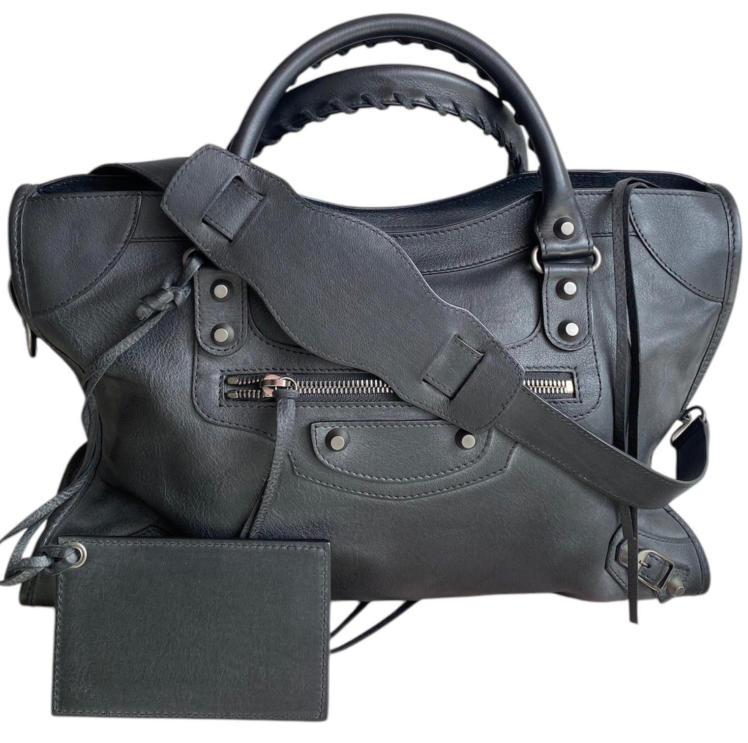 Balenciaga Black Leather City Bag