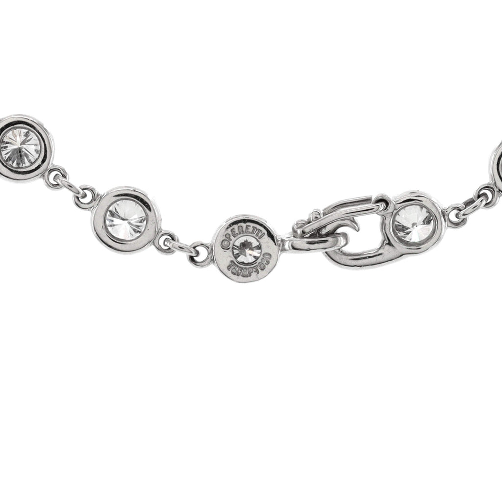 Elsa Peretti 57 Diamonds By The Yard Continuous Necklace Platinum and Diamonds 4.5mm