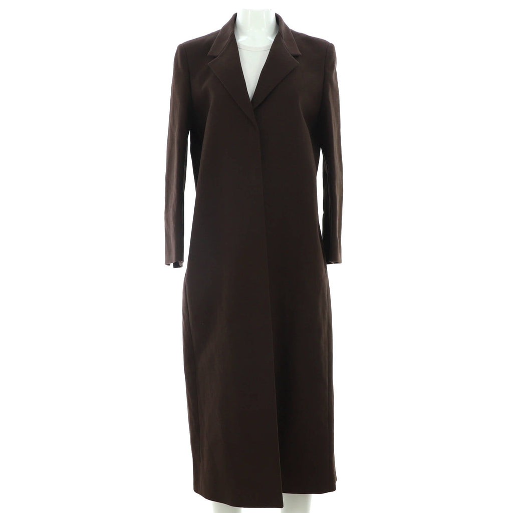 Women's Sulle Minimalist Long Coat Cotton Blend