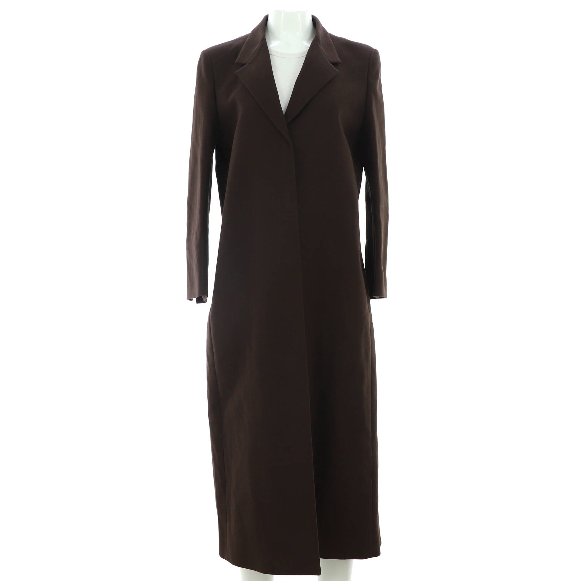 Women's Sulle Minimalist Long Coat Cotton Blend