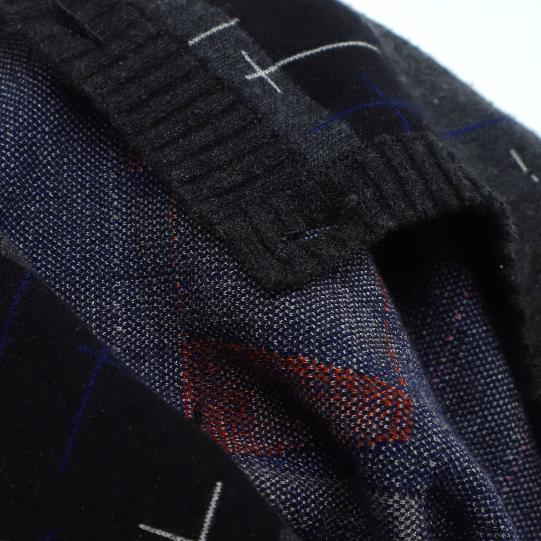 Women's Logo Plaid Print Button Up Sweater Cashmere Blend