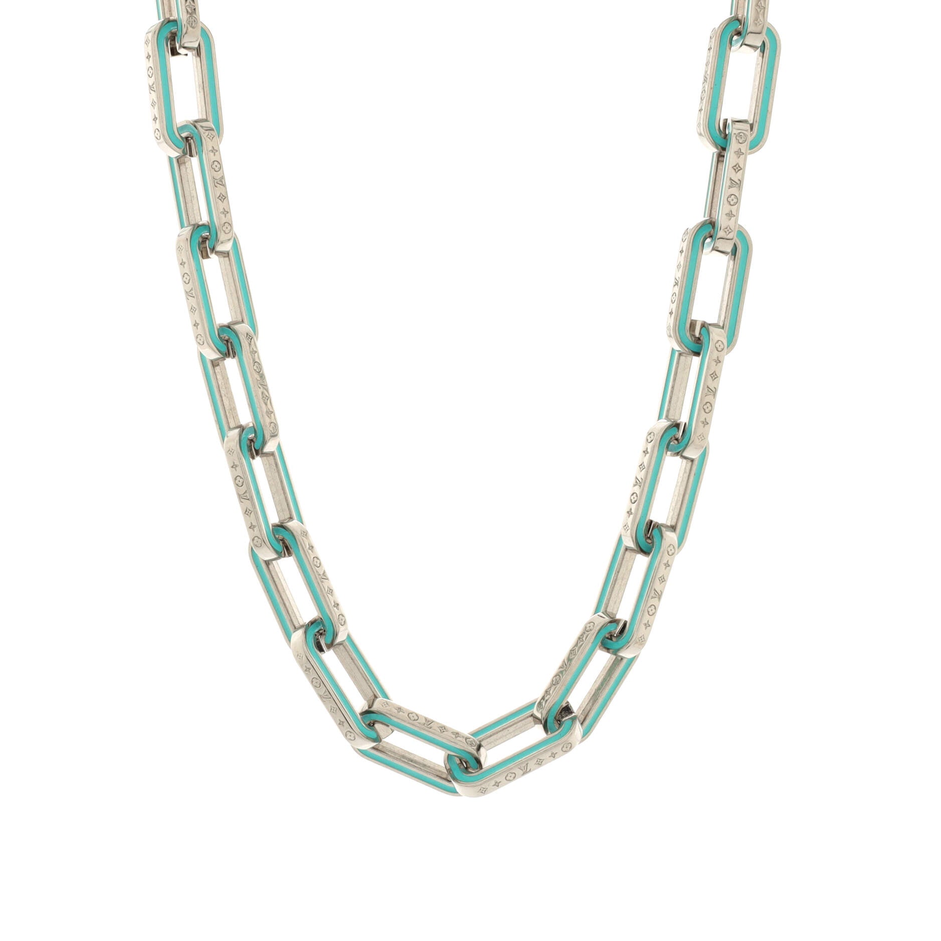 Monogram Chain Necklace Metal