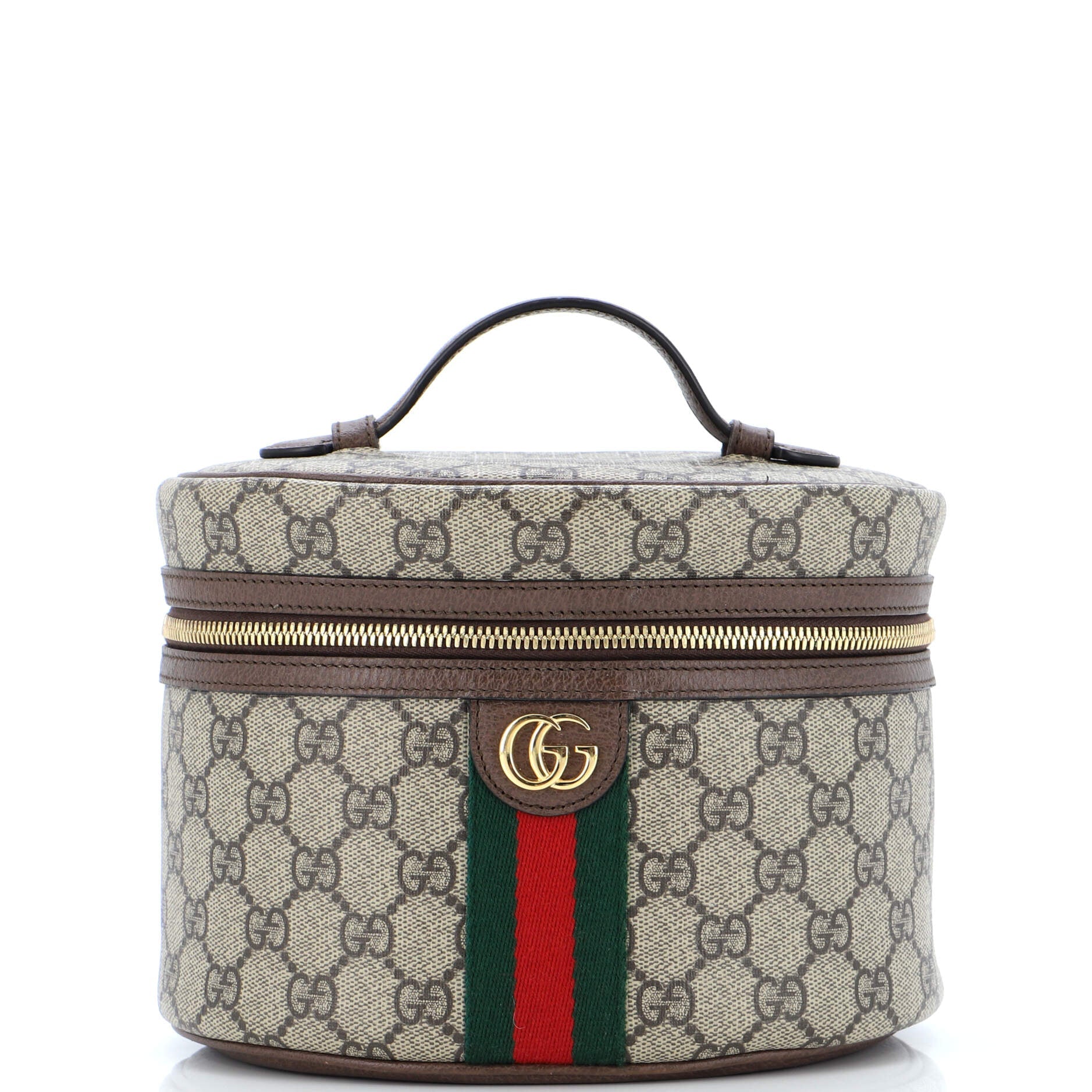 Ophidia Top Handle Cosmetic Case GG Coated Canvas Small
