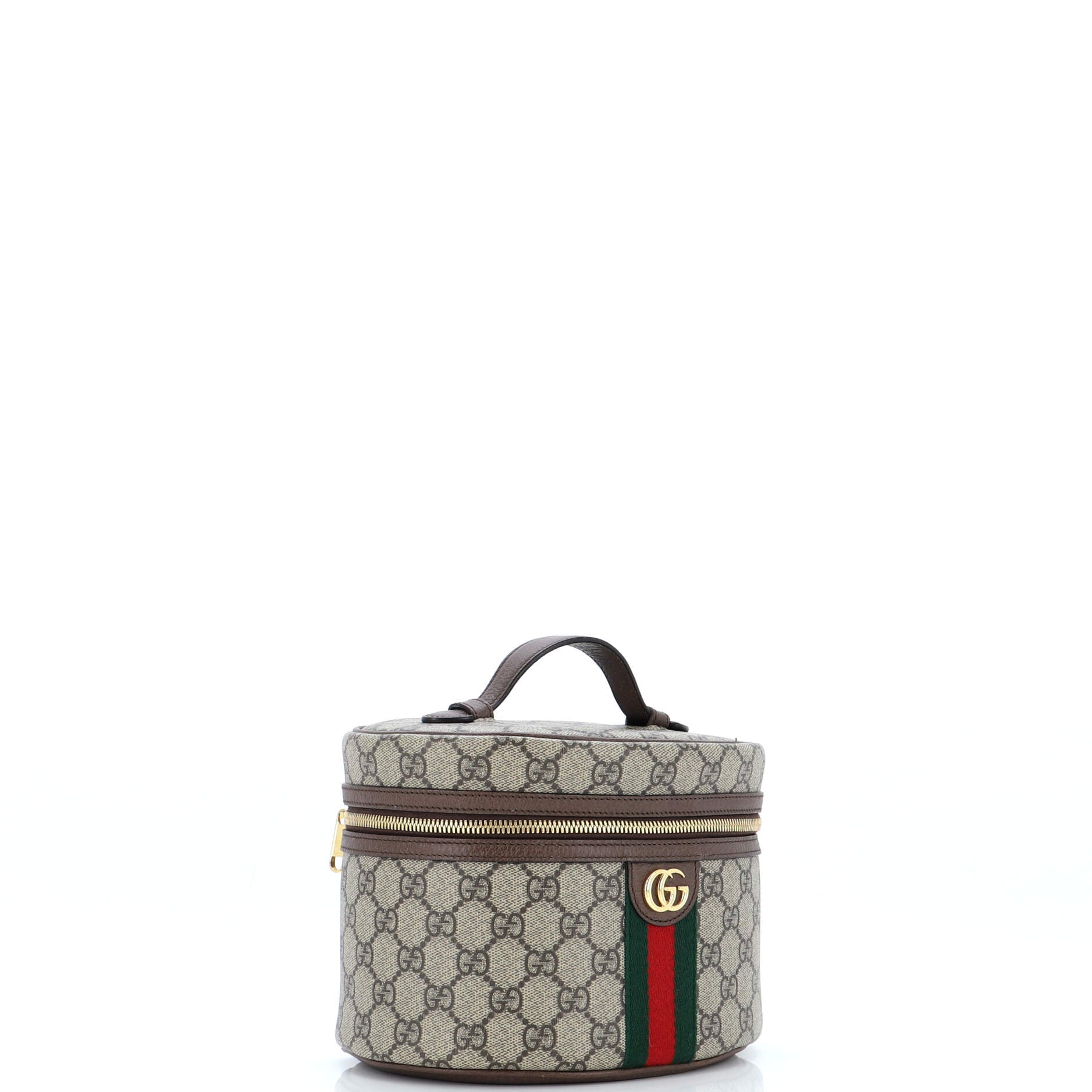 Ophidia Top Handle Cosmetic Case GG Coated Canvas Small
