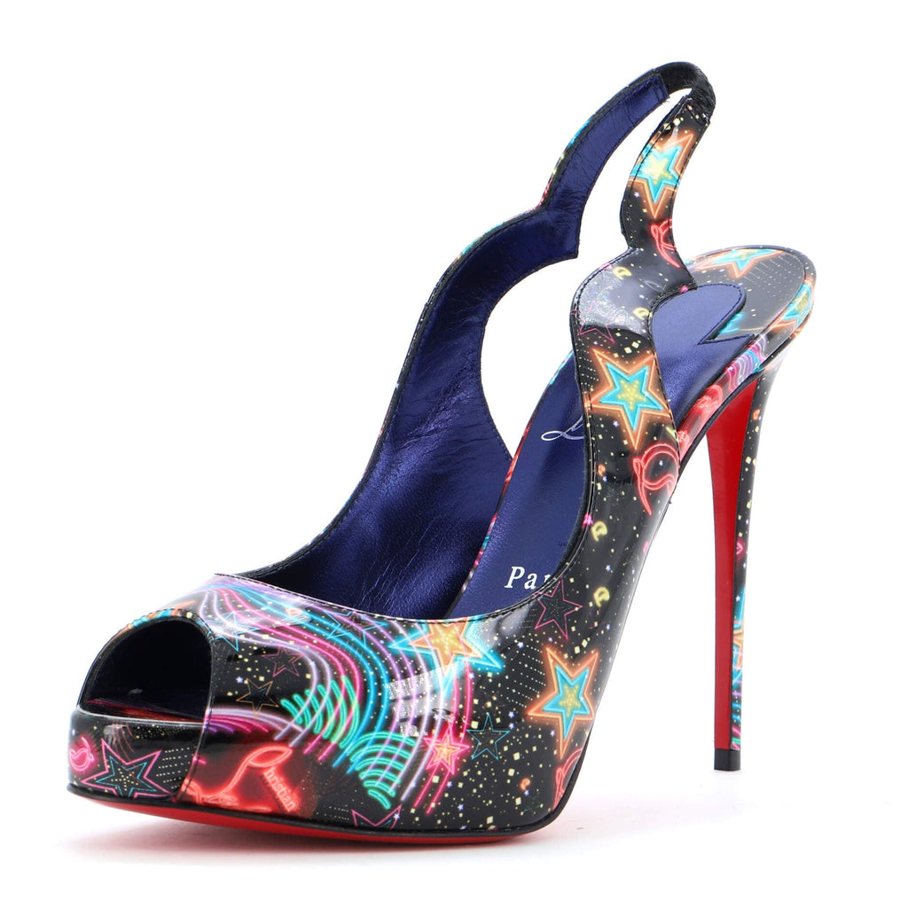Women's Hot Chick Slingback Pumps Printed Patent 100