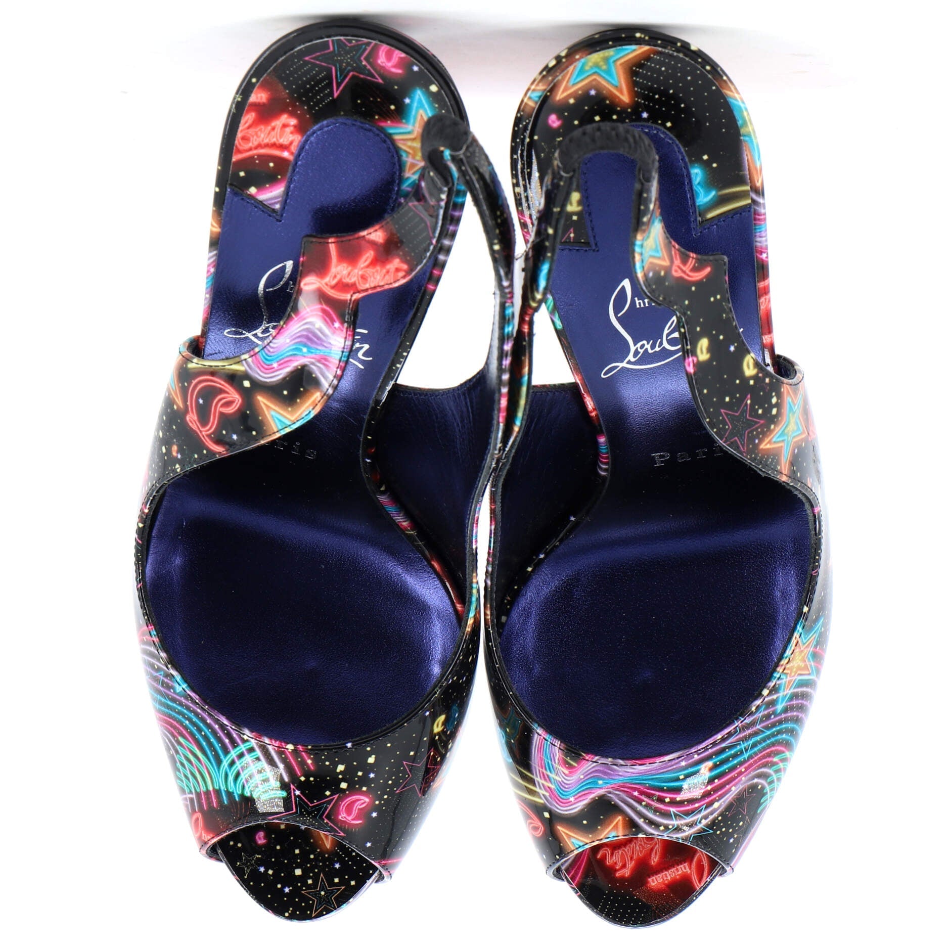 Women's Hot Chick Slingback Pumps Printed Patent 100