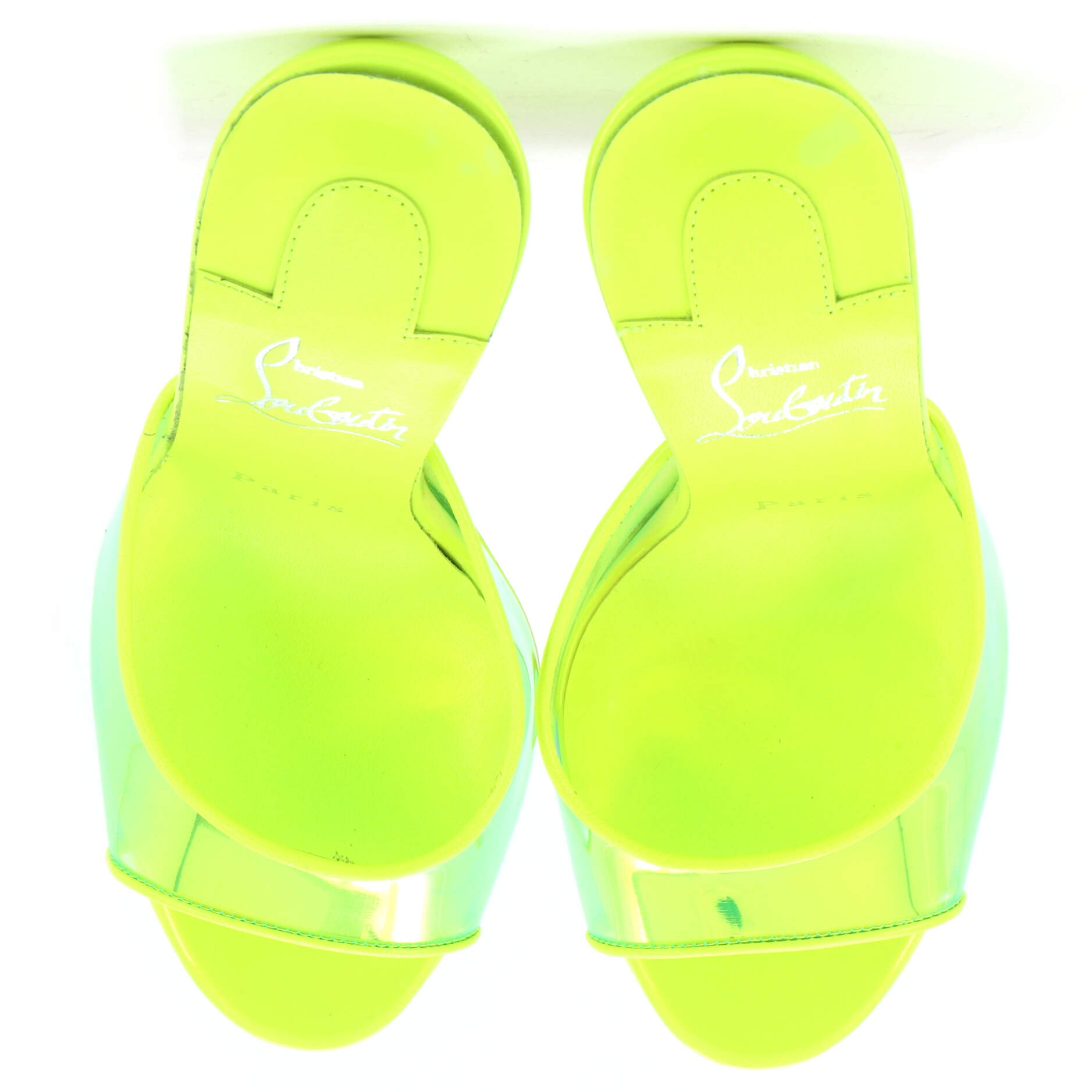 Just Arch Heeled Mules PVC 100
