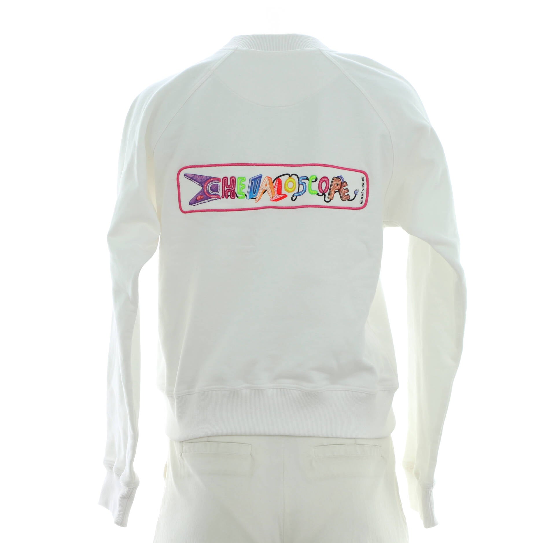 Women's Chevaloscope Crewneck Sweater Embroidered Cotton