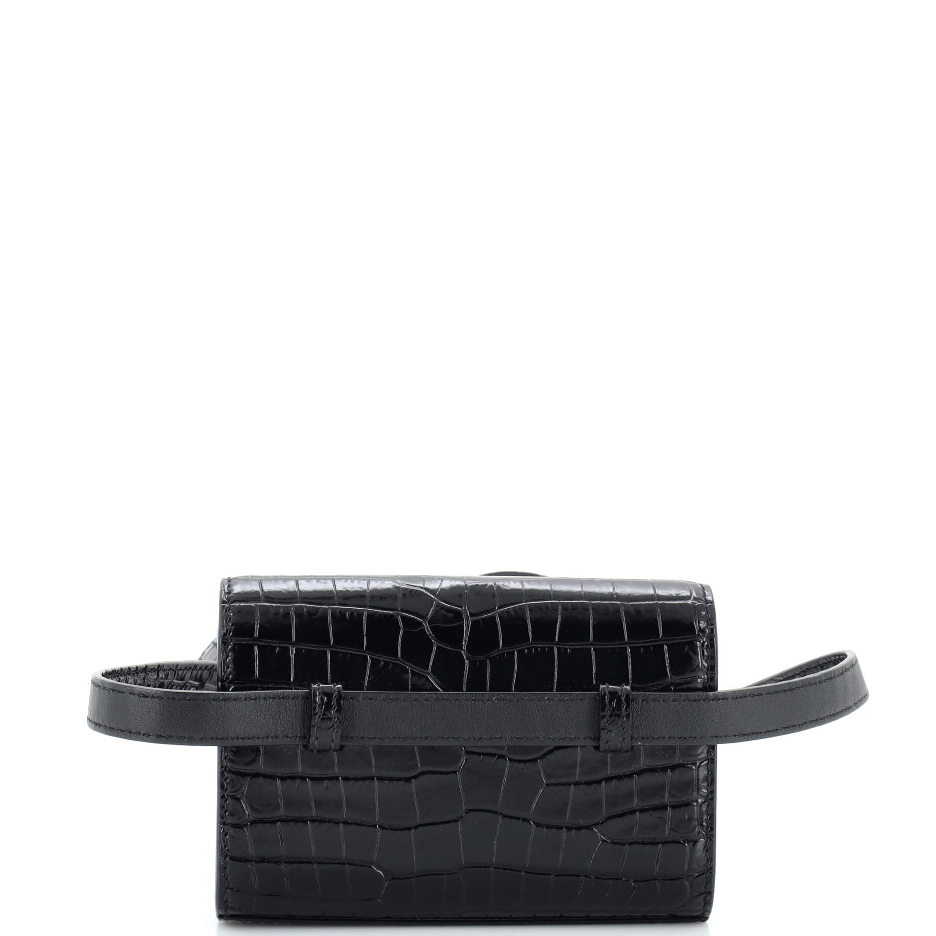 Classic Monogram Kate Belt Bag Crocodile Embossed Leather Mini