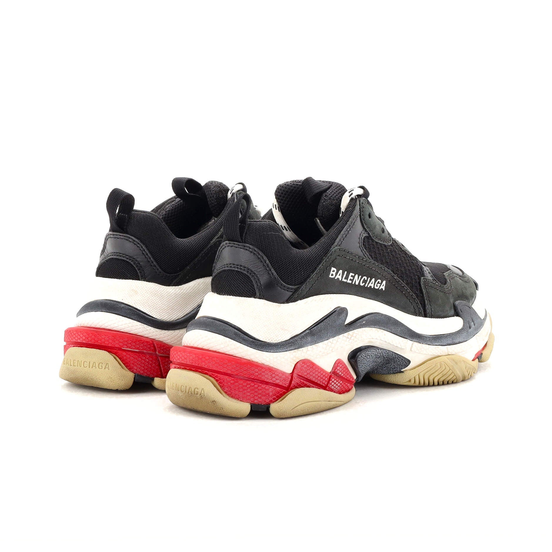 Women's Triple S Sneakers Fabric and Mesh with Faux Leather