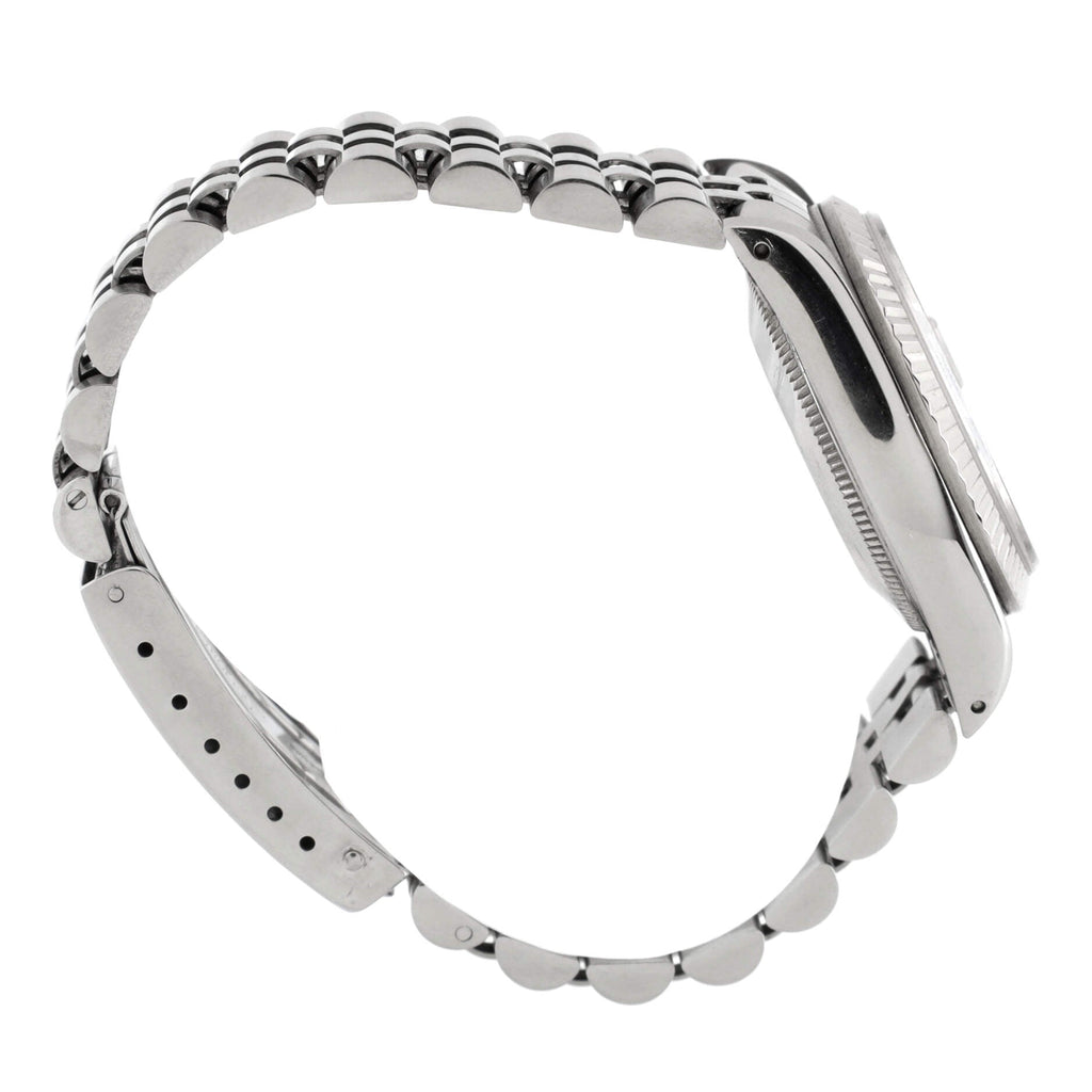 Oyster Perpetual Datejust Automatic Watch Stainless Steel and White Gold with Diamond Markers 31