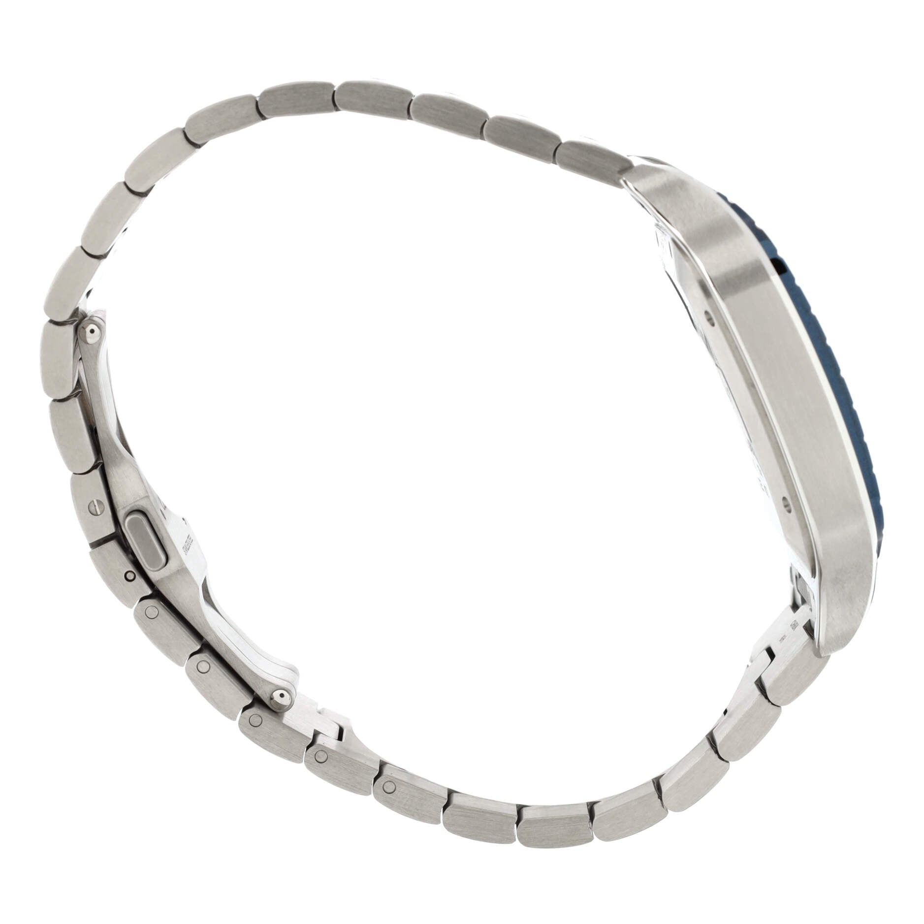 Santos de Cartier Automatic Watch Stainless Steel with ADLC Stainless Steel Bezel 40