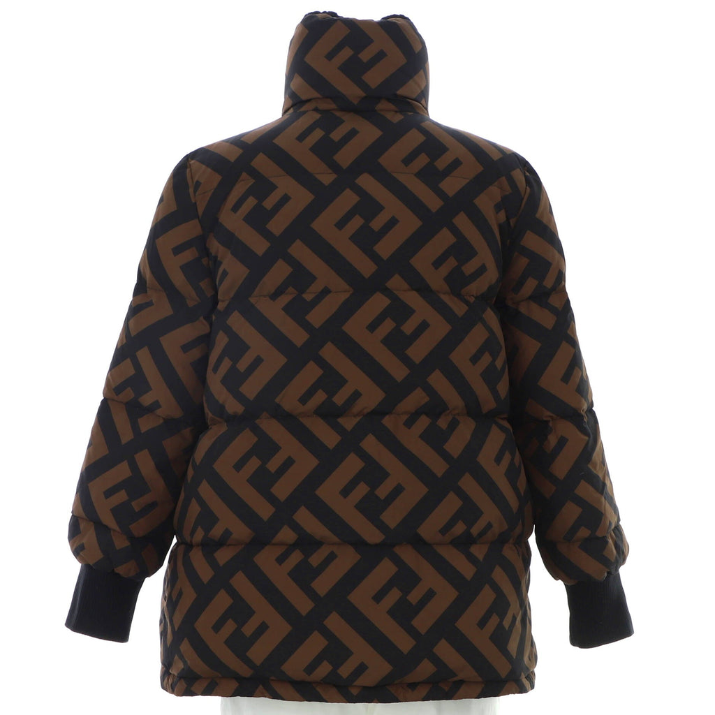 Women's Reversible Ski Jacket Zucca Quilted Polyester with Wool Trim and Down