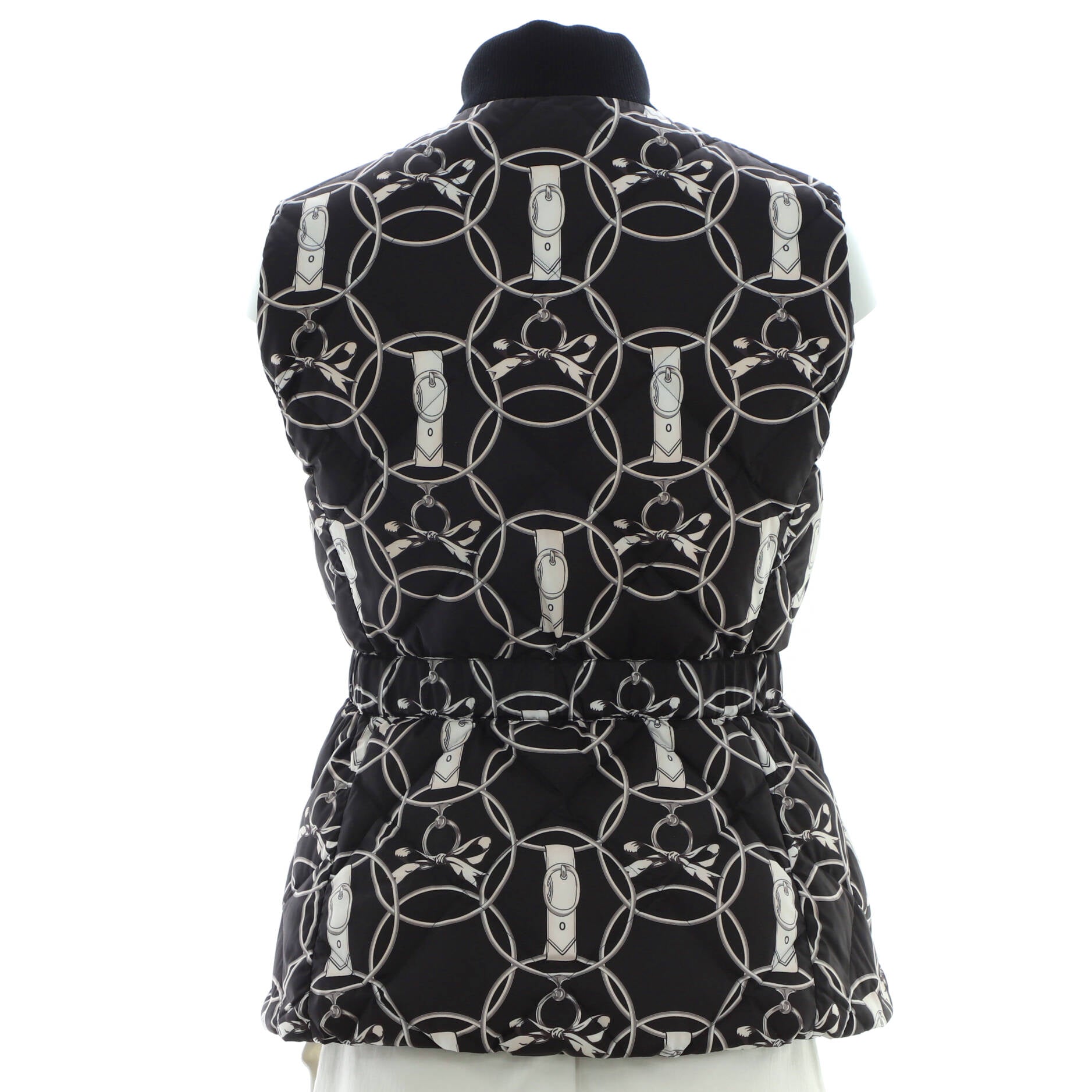 Women's Promenade du Matin Reversible Puffer Vest Quilted Printed Polyester with Down