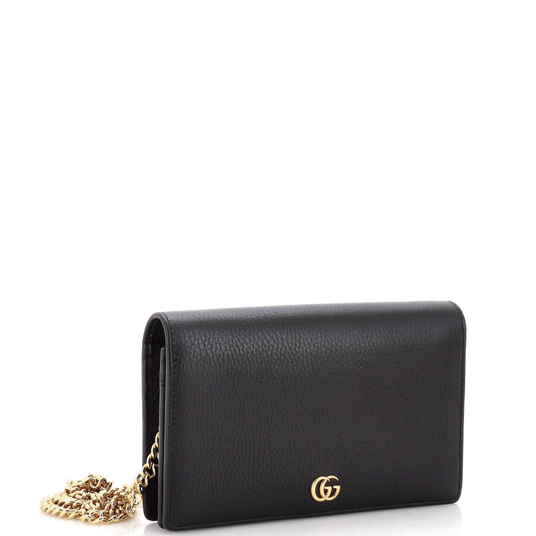 Petite GG Marmont Chain Wallet Leather Mini
