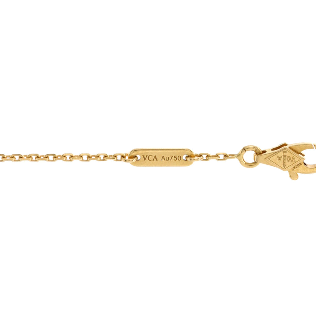 Sweet Alhambra Butterfly Bracelet 18K Yellow Gold and Mother of Pearl