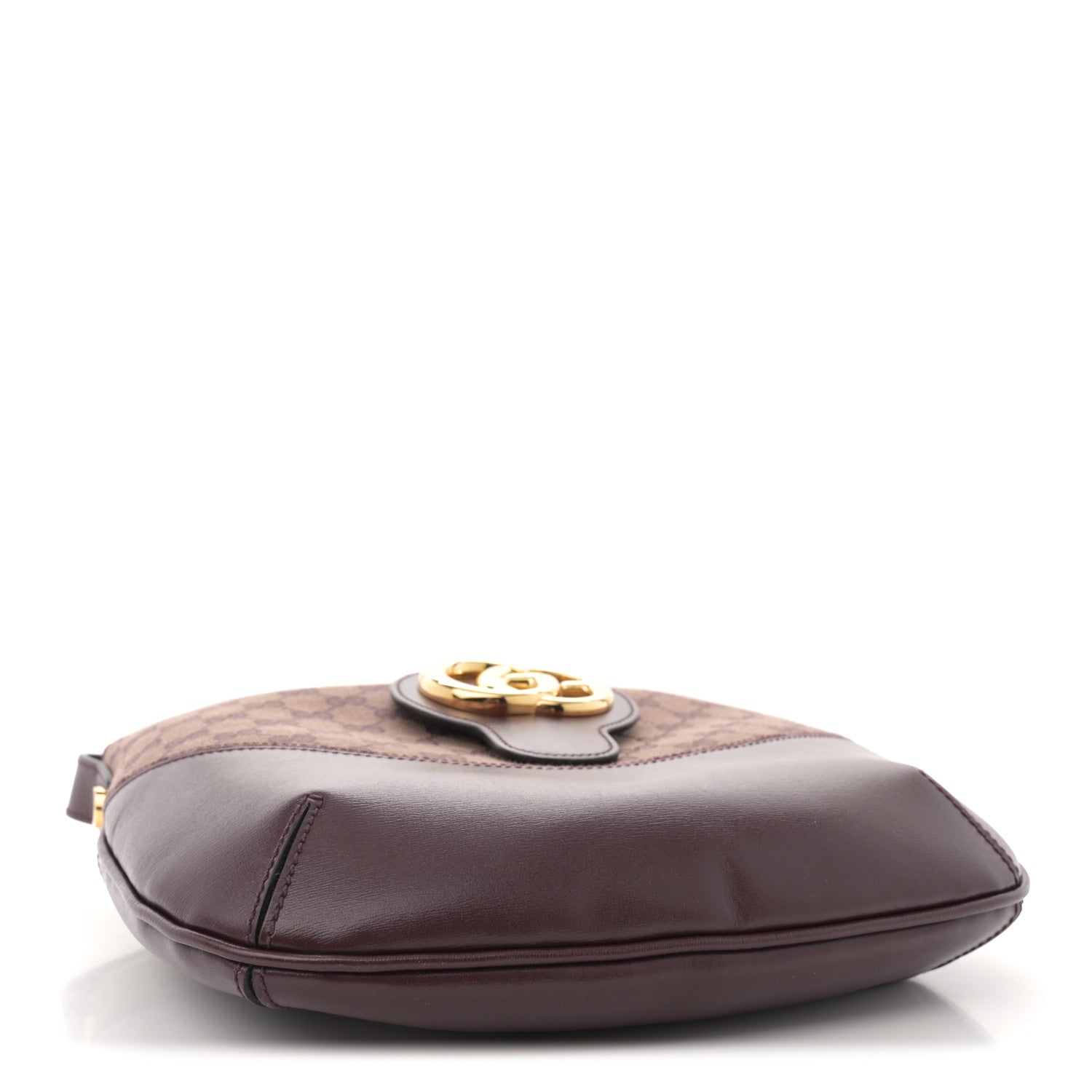 GG Monogram Calfskin Medium Arli Shoulder Bag Sahara Rubino Chardonnay