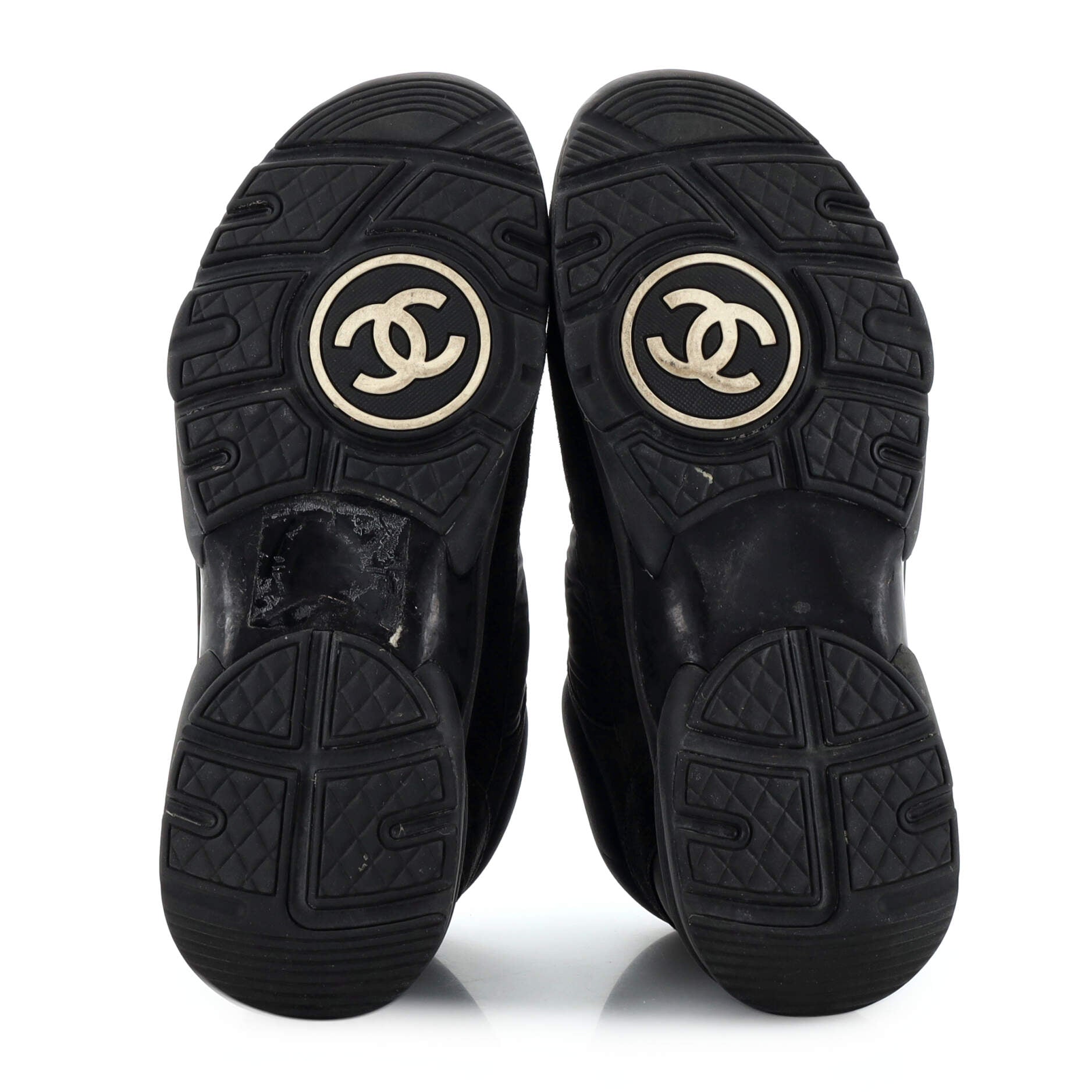 Women's CC Low-Top Sneakers Suede with Leather and Nylon