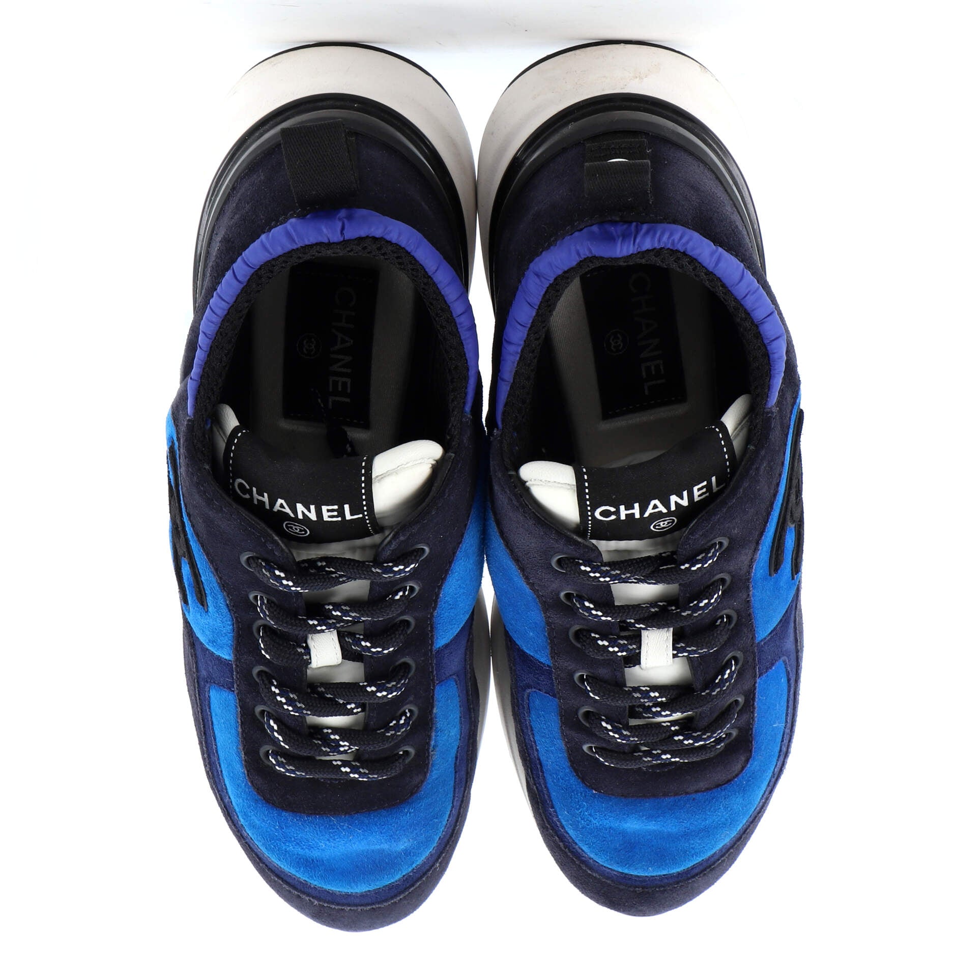 Women's CC Sneakers Stretch Fabric and Suede