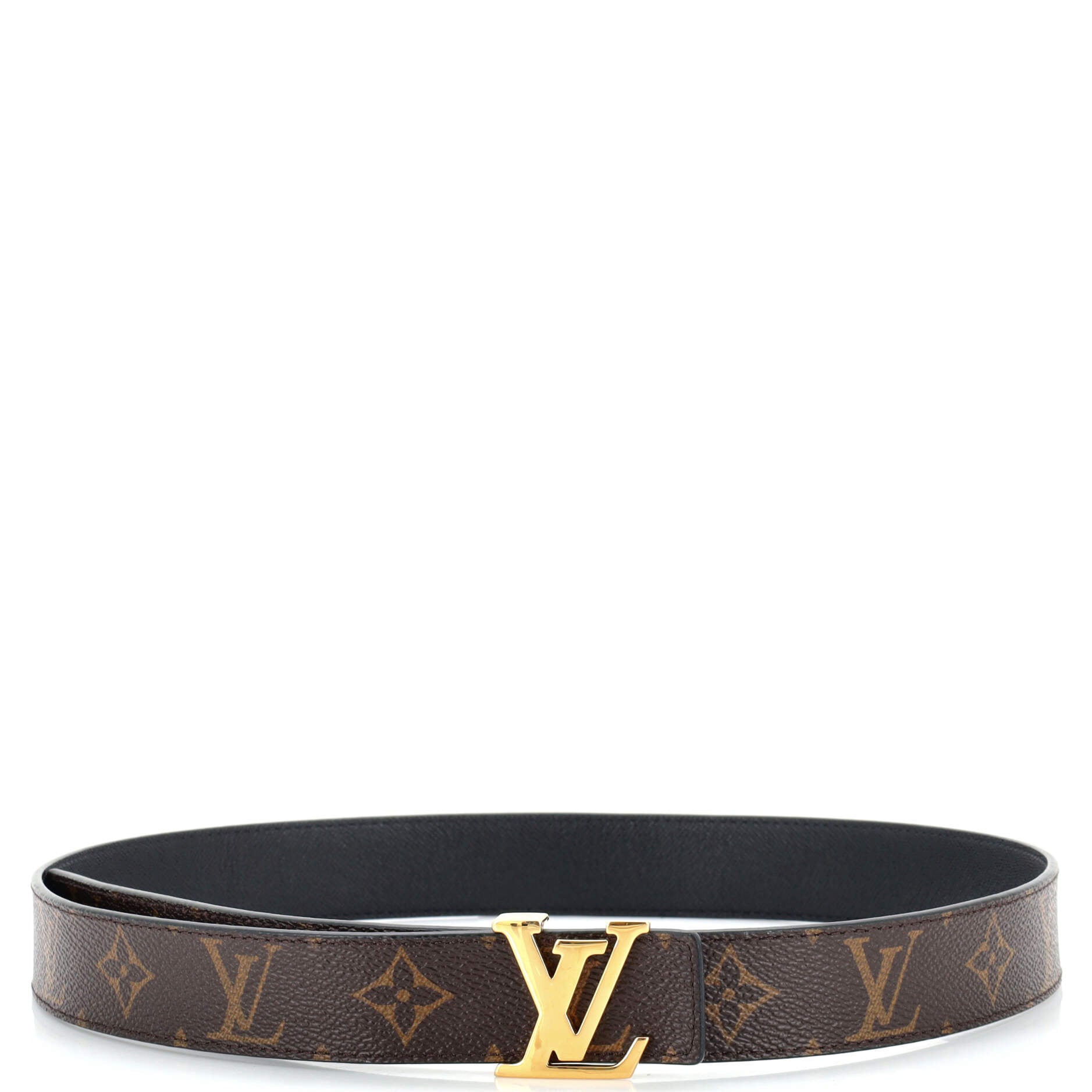 LV Initiales Reversible Belt Monogram Canvas and Leather Medium 85